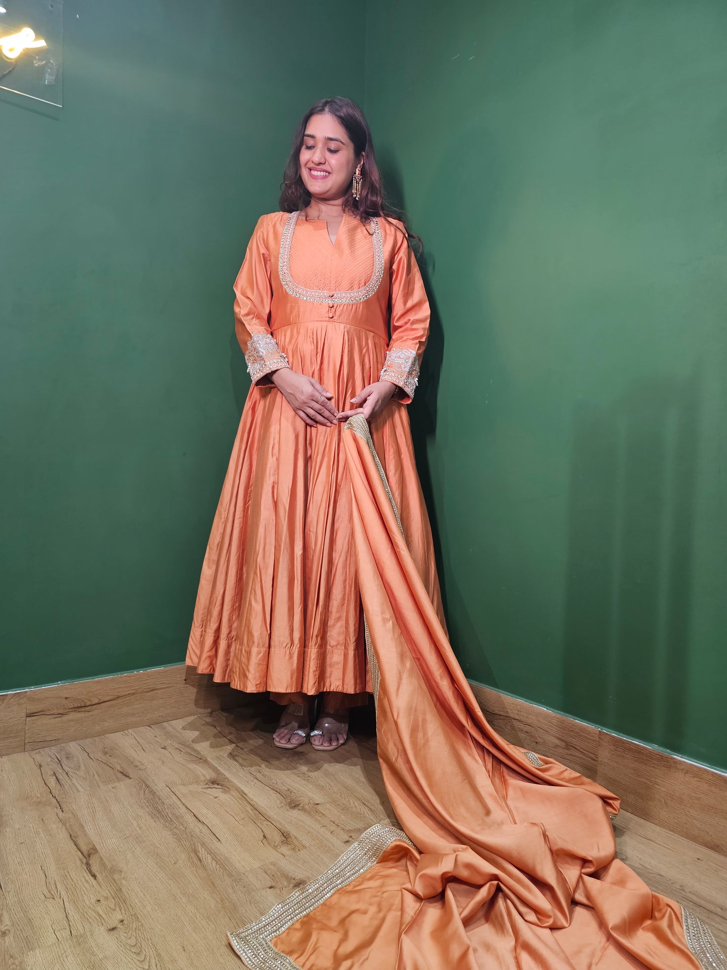 Jeenas anarkali premium suit
