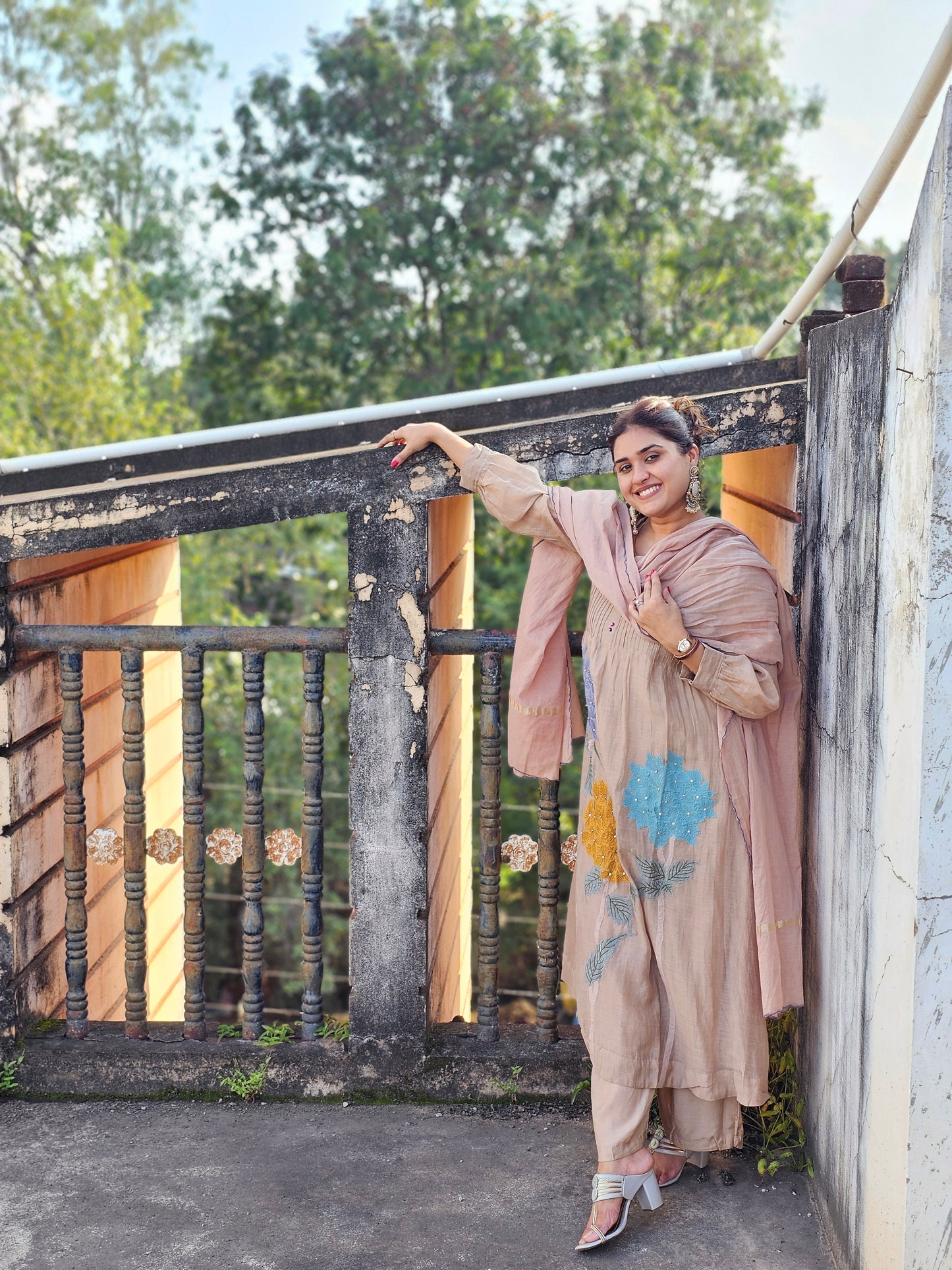 jeena's mul chanderi suit set