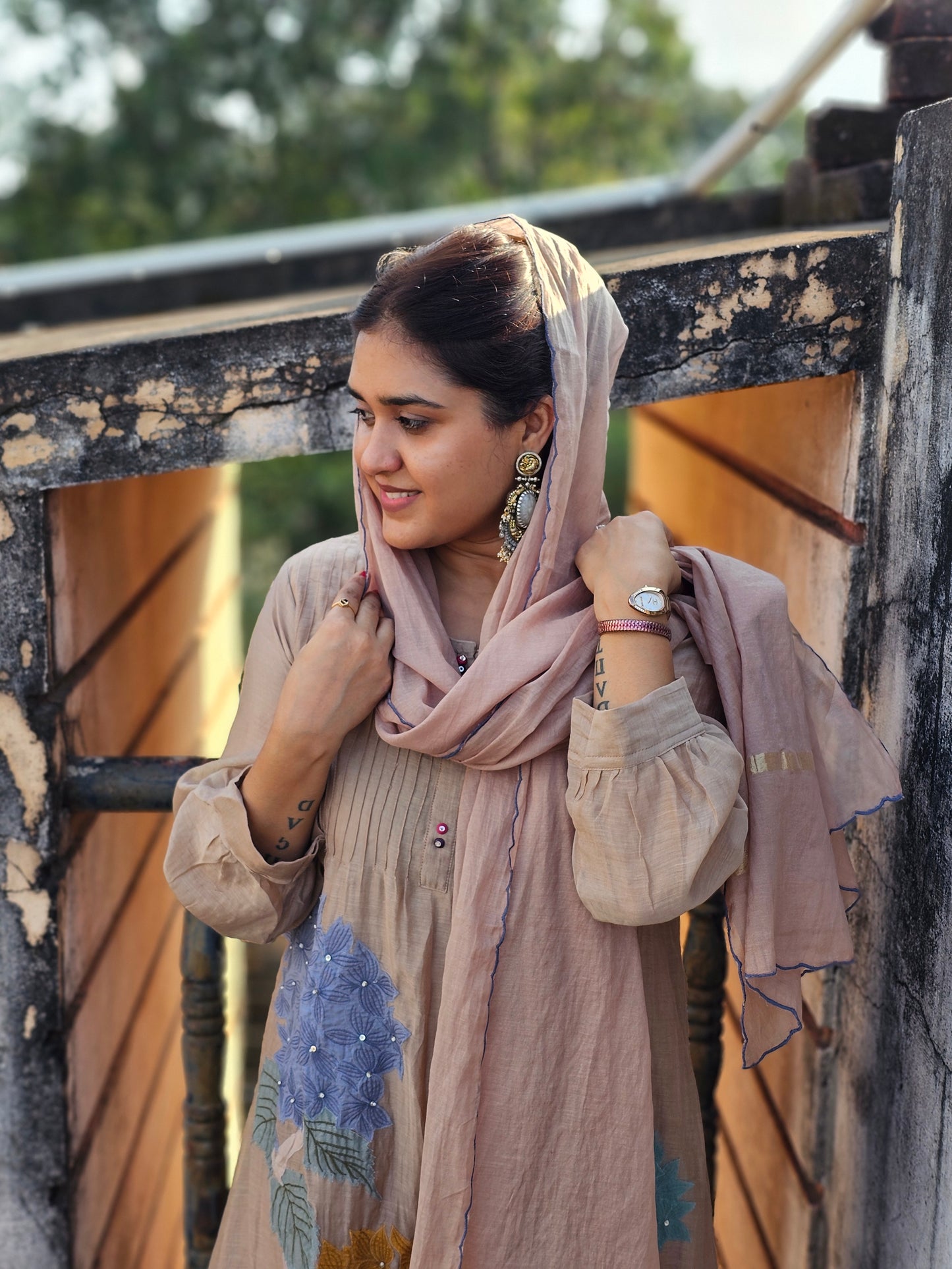 jeena's mul chanderi suit set
