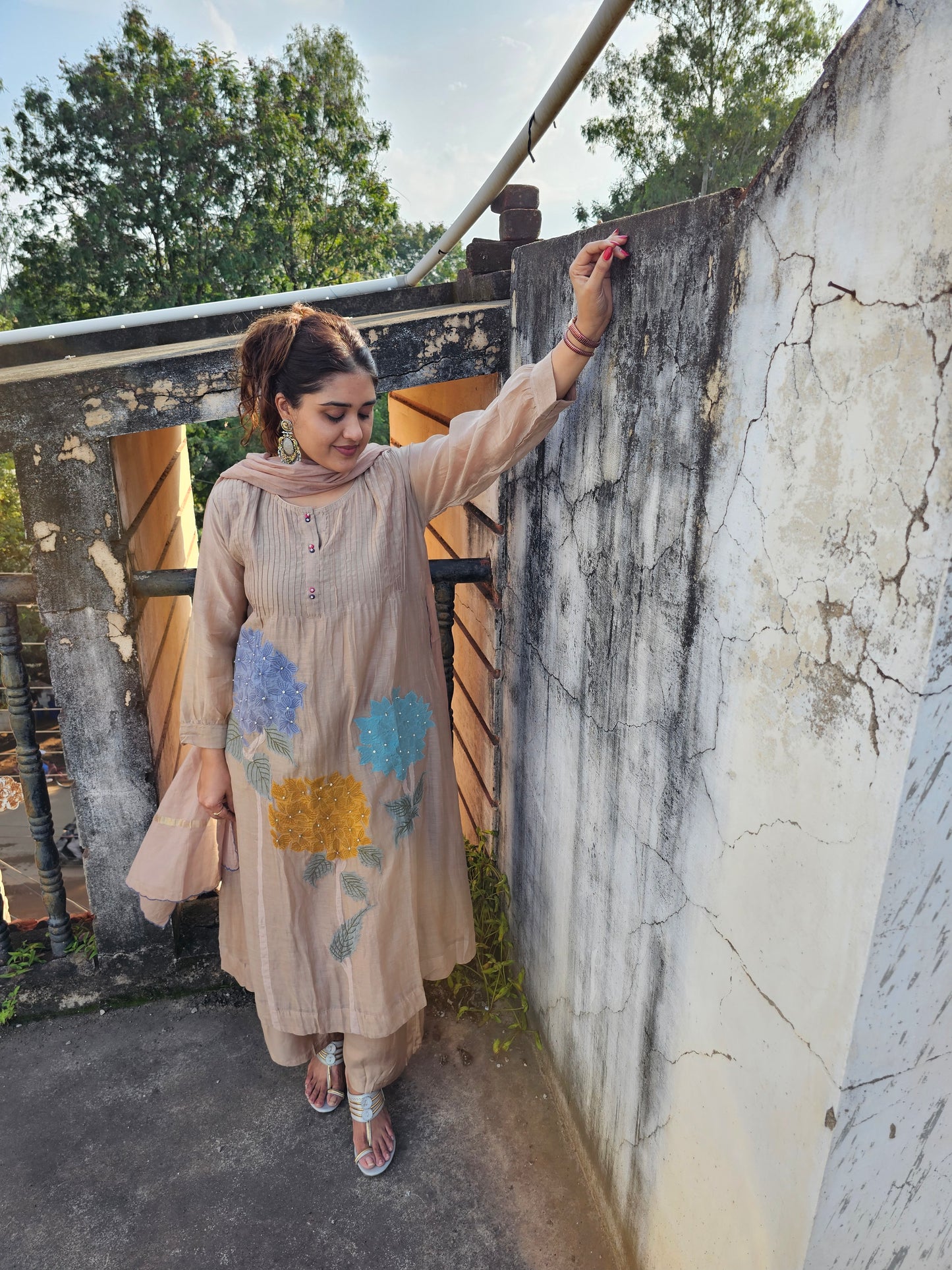 jeena's mul chanderi suit set