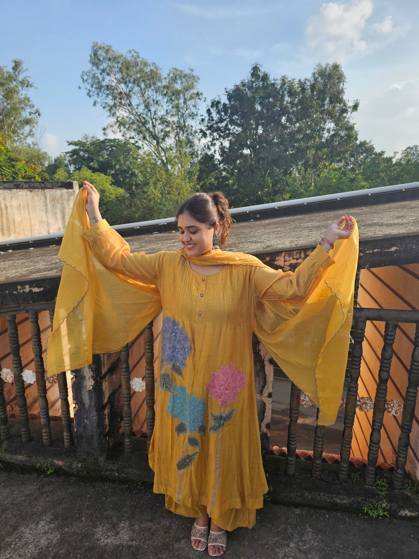 jeena's mul chanderi suit set