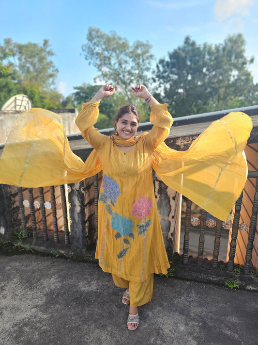 jeena's mul chanderi suit set