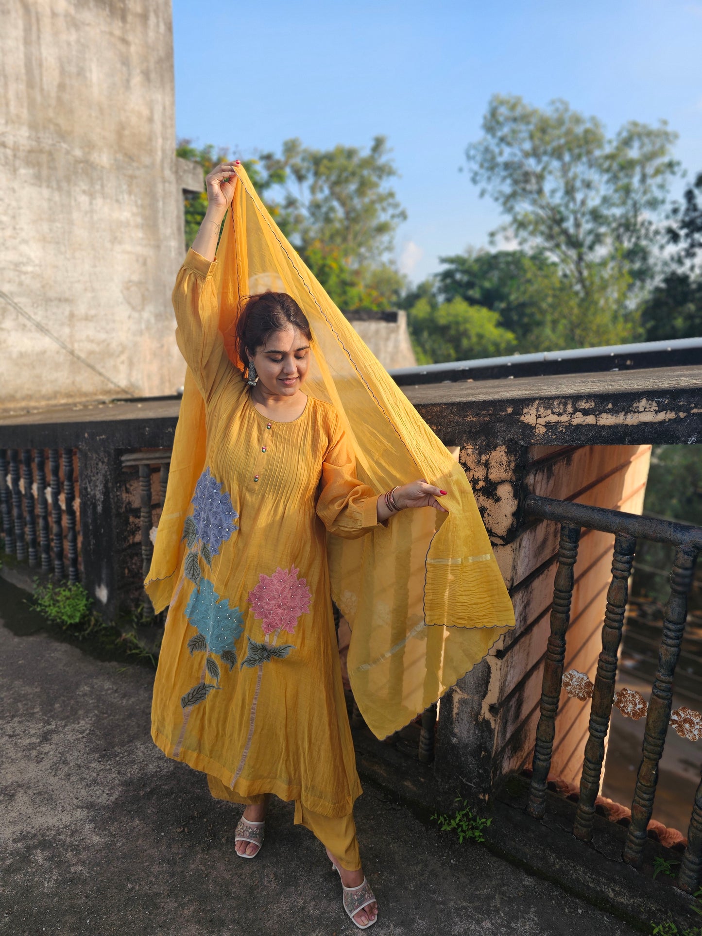 jeena's mul chanderi suit set