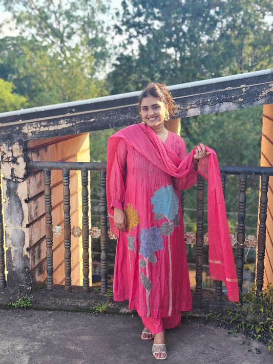 jeena's mul chanderi suit set