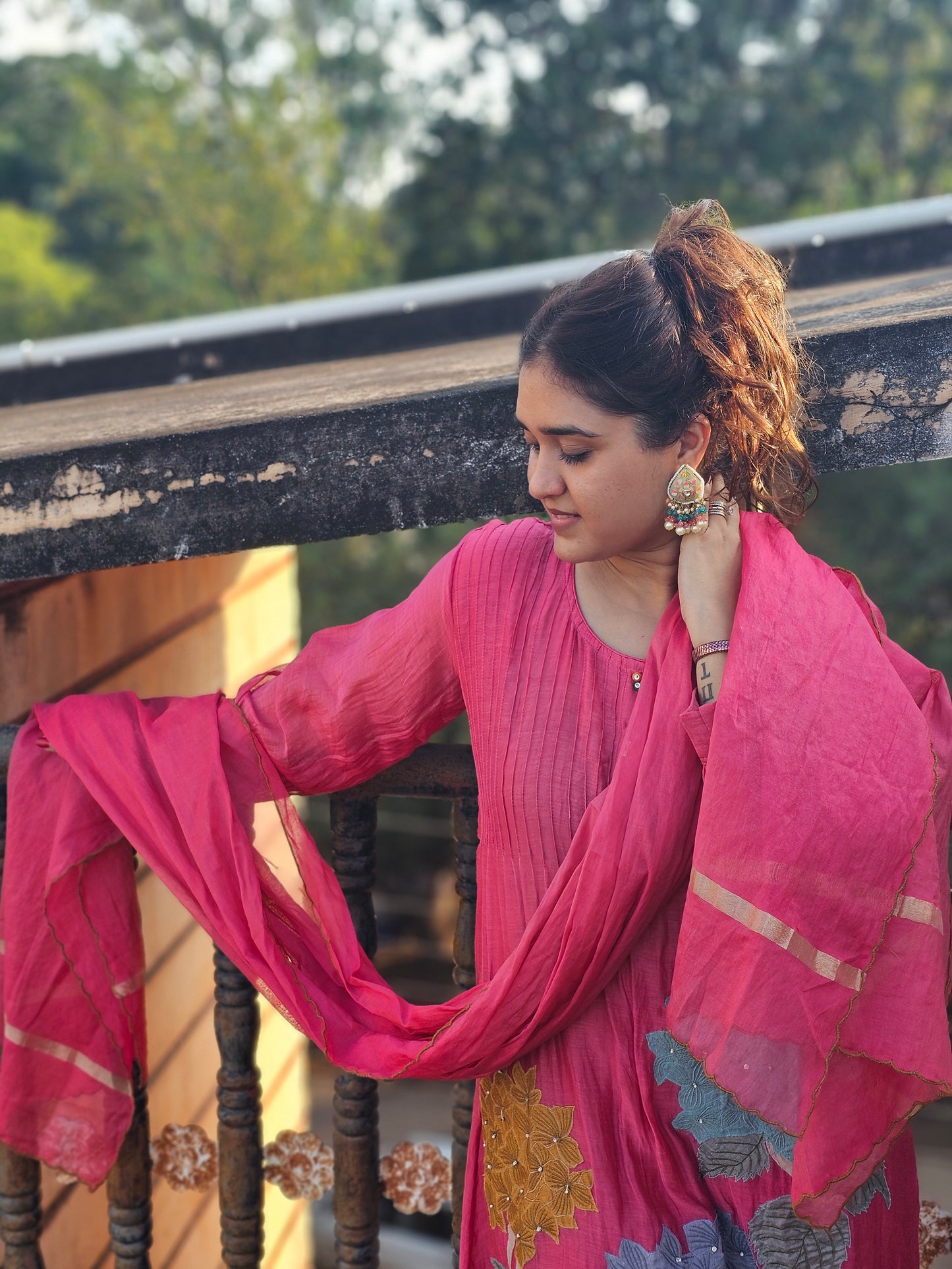 jeena's mul chanderi suit set
