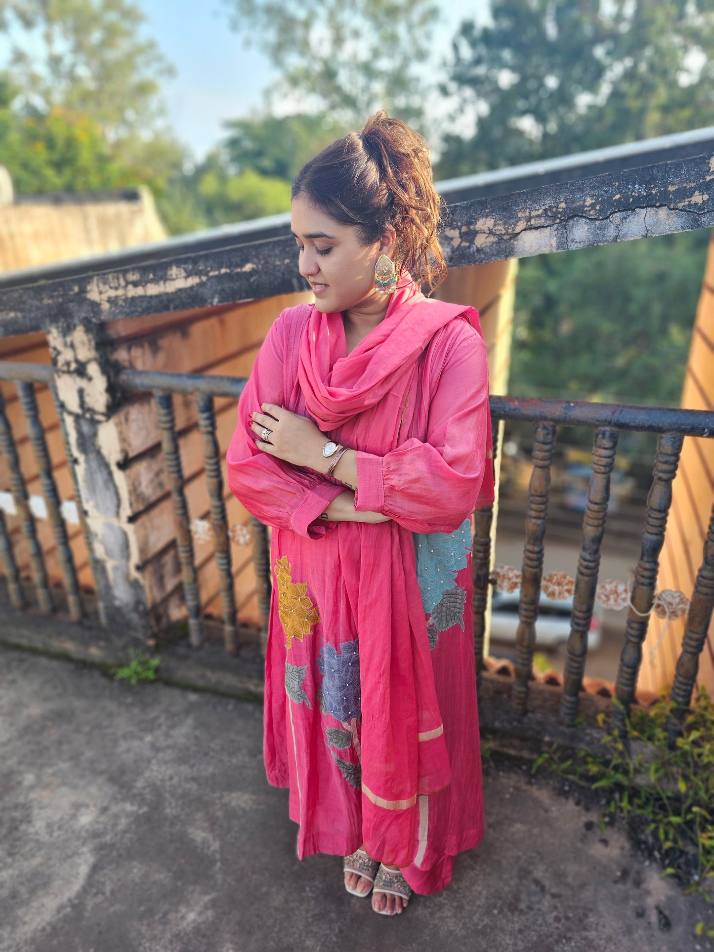 jeena's mul chanderi suit set