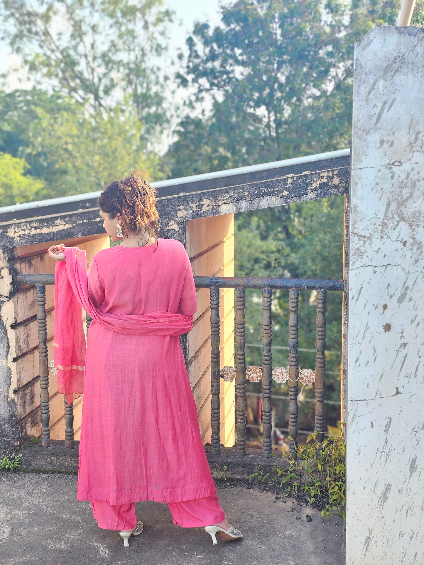 jeena's mul chanderi suit set