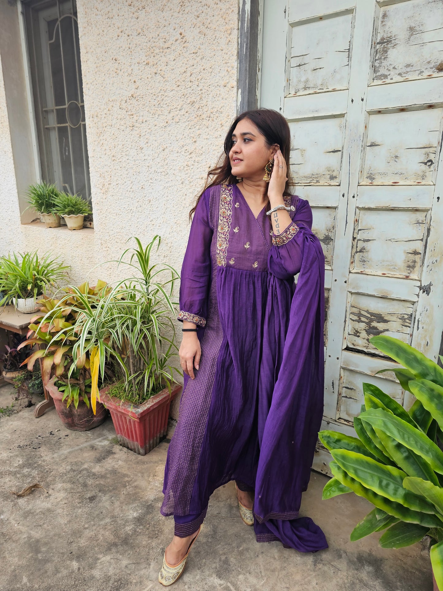 jeena's mul chanderi suit set