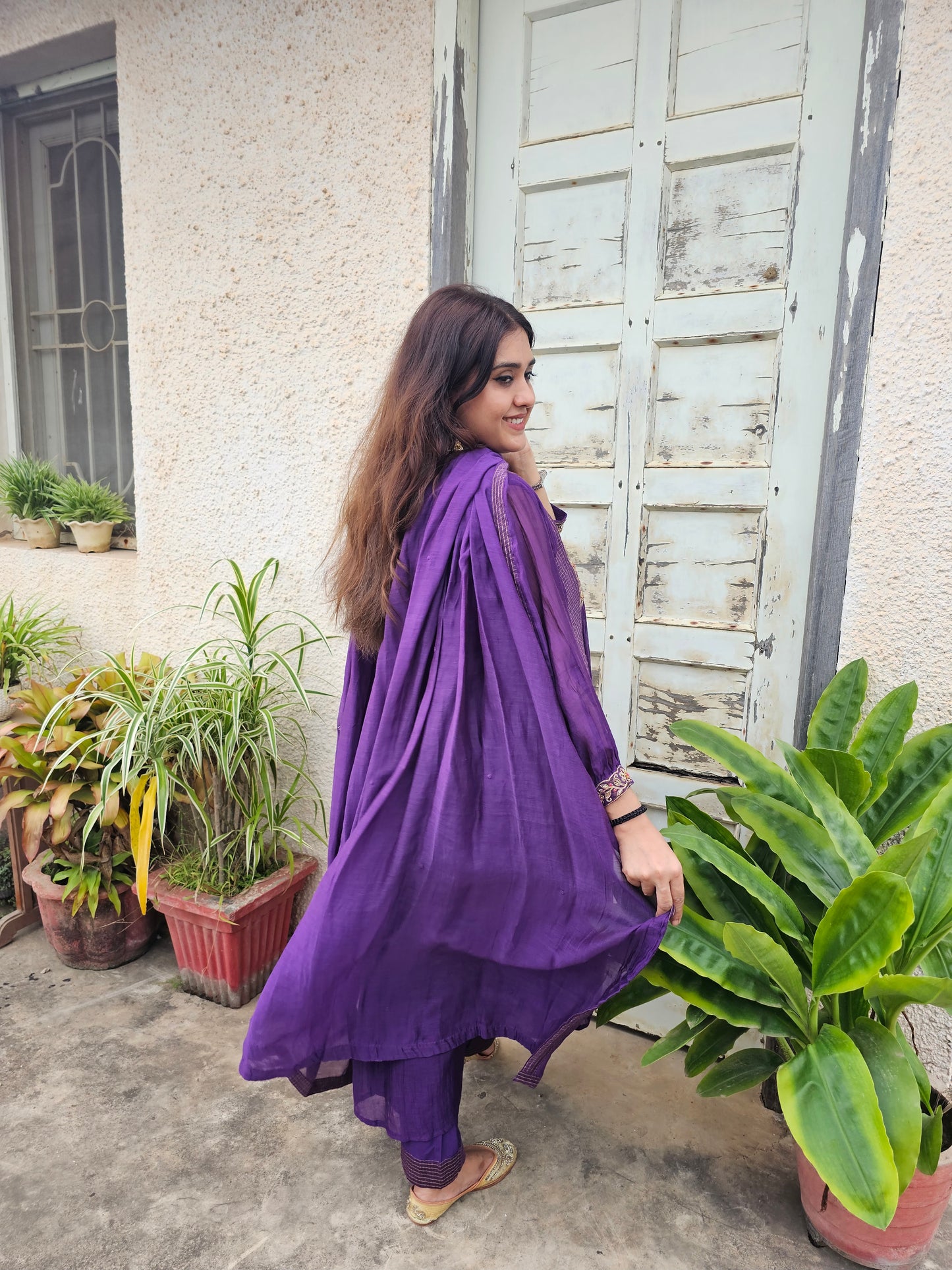 jeena's mul chanderi suit set