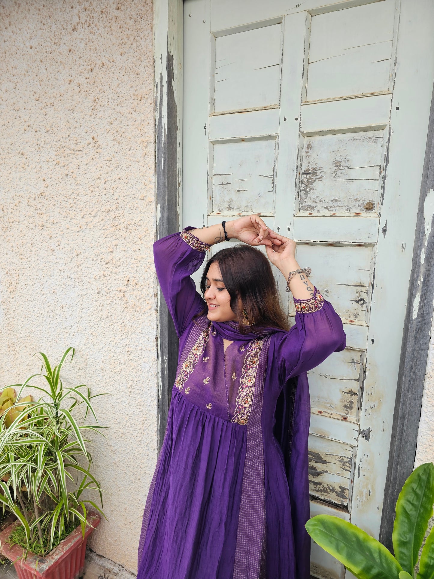 jeena's mul chanderi suit set