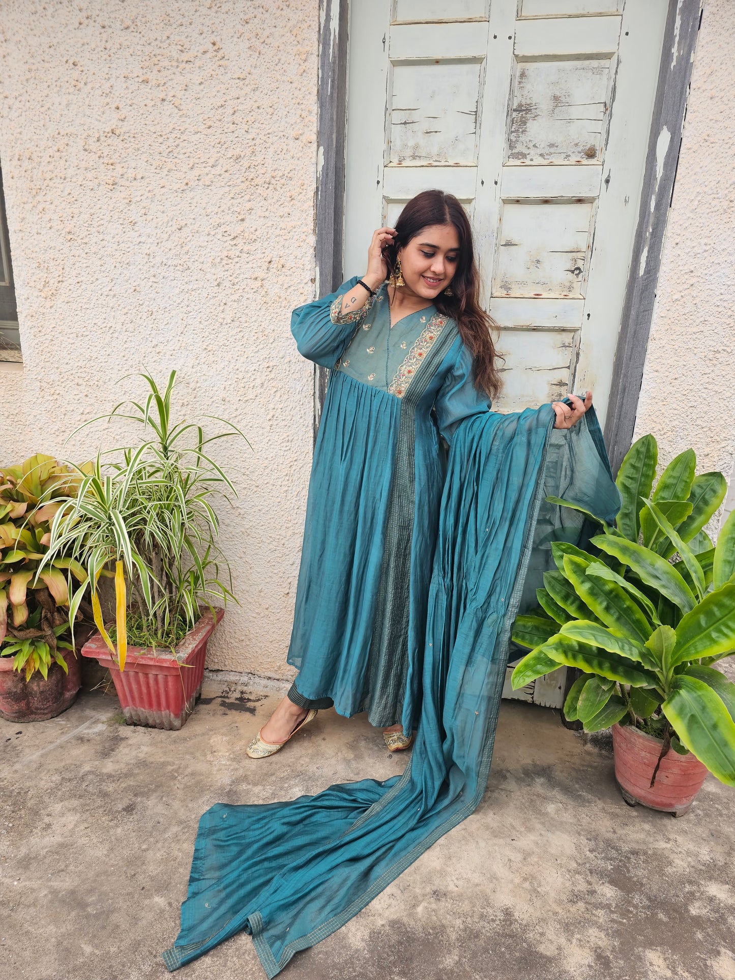 jeena's mul chanderi suit set