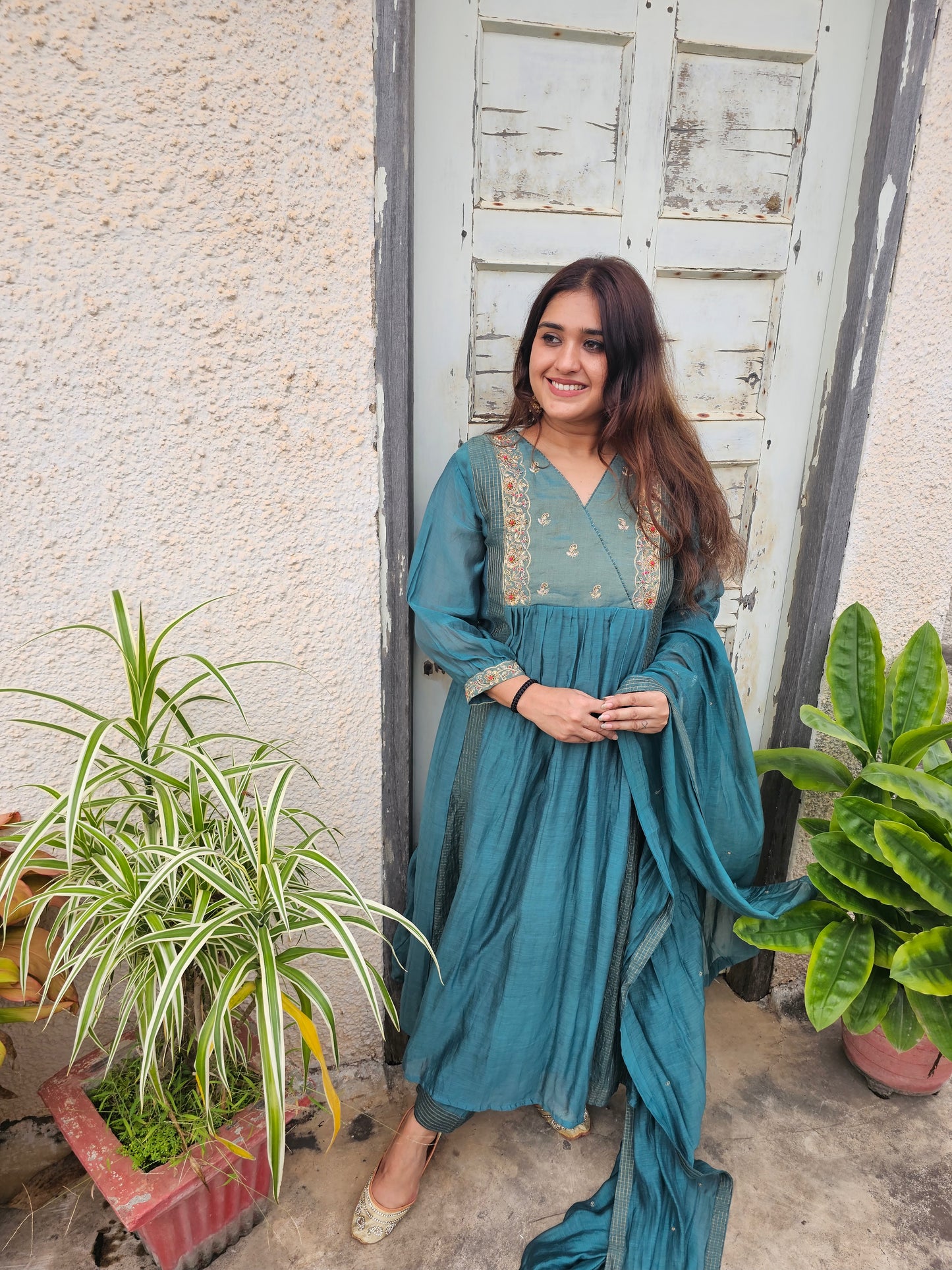 jeena's mul chanderi suit set