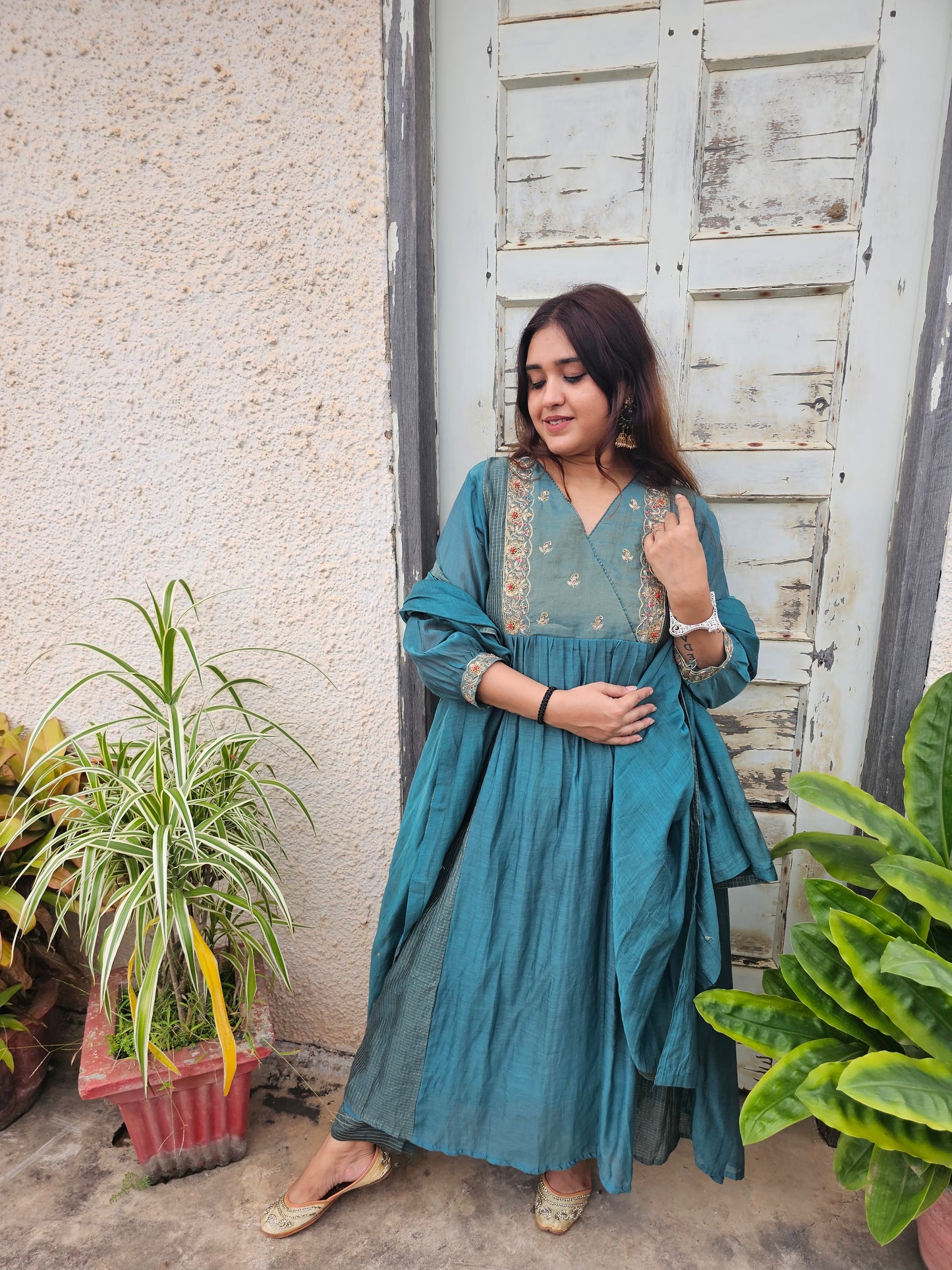 jeena's mul chanderi suit set