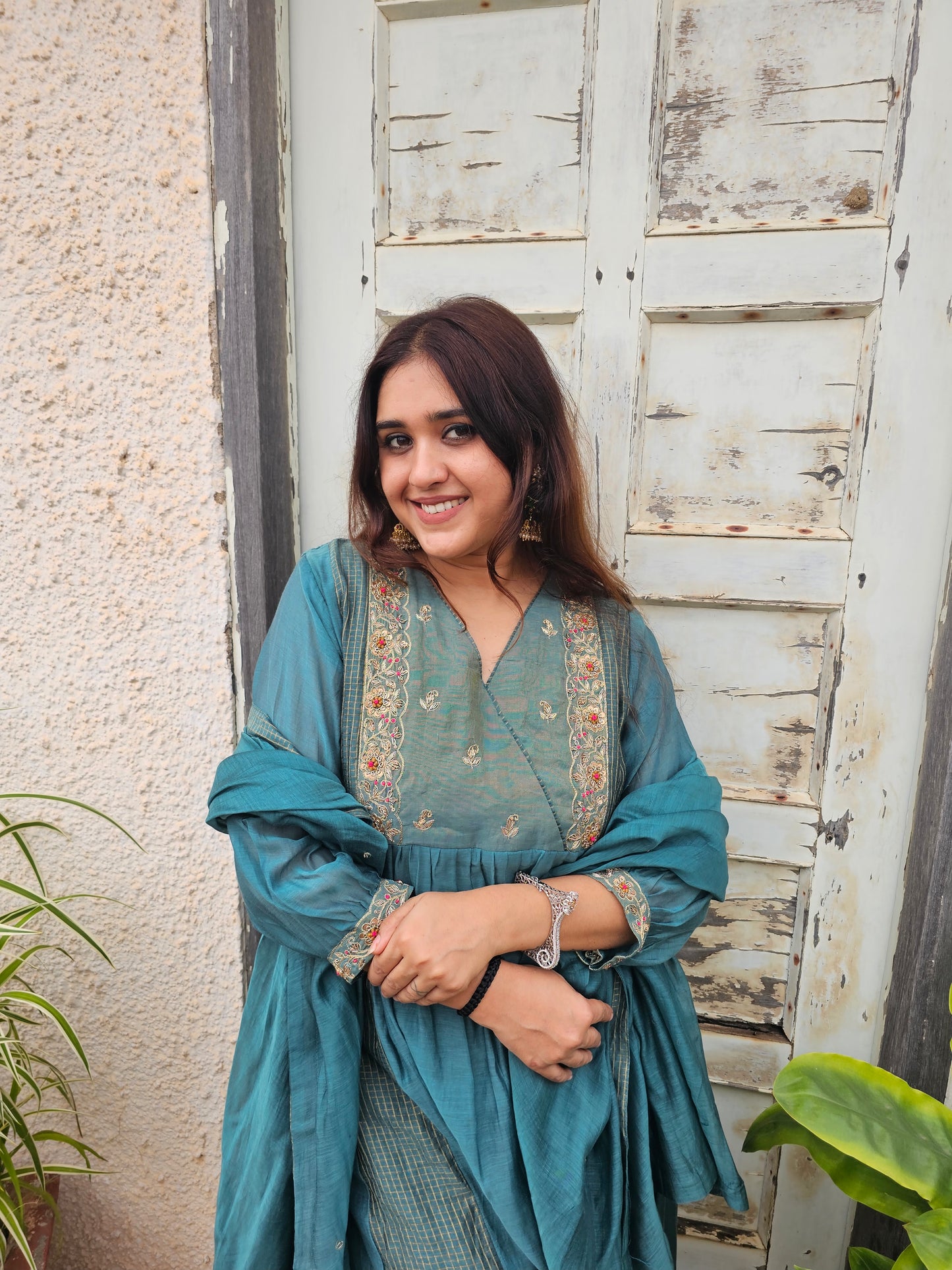 jeena's mul chanderi suit set