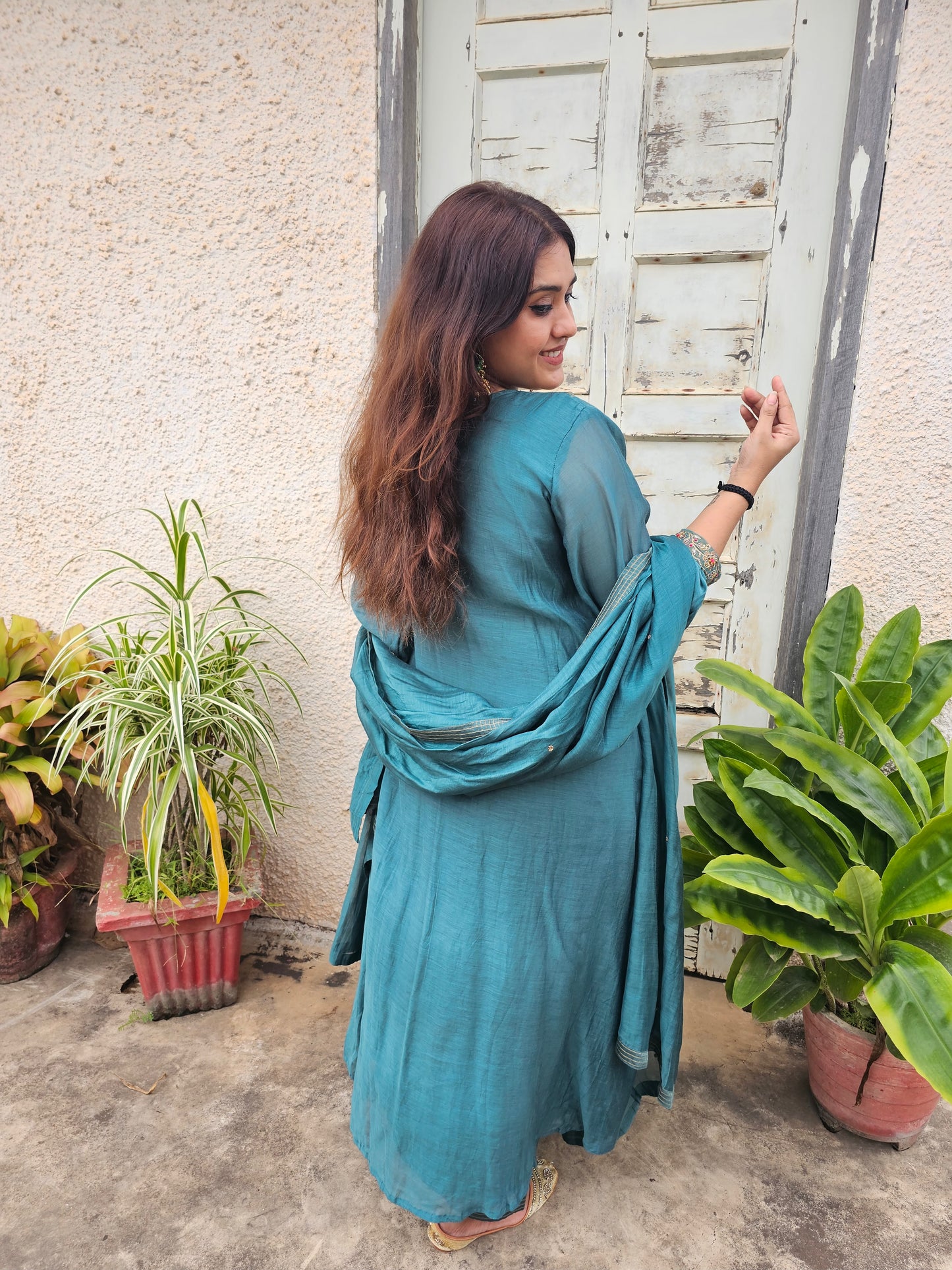 jeena's mul chanderi suit set