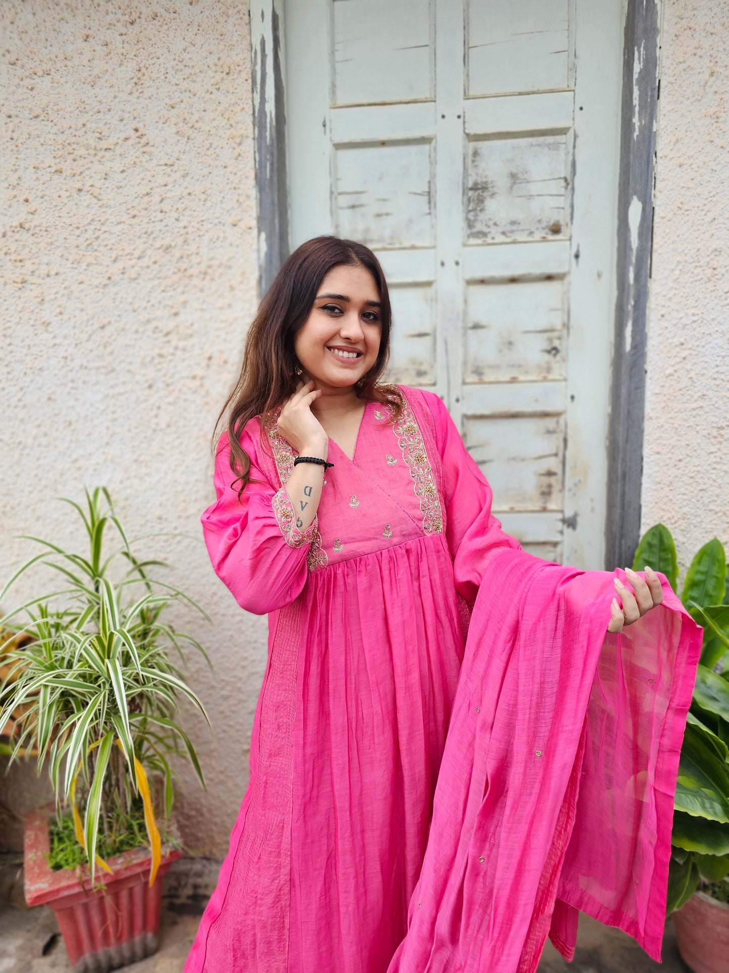 jeena's mul chanderi suit set