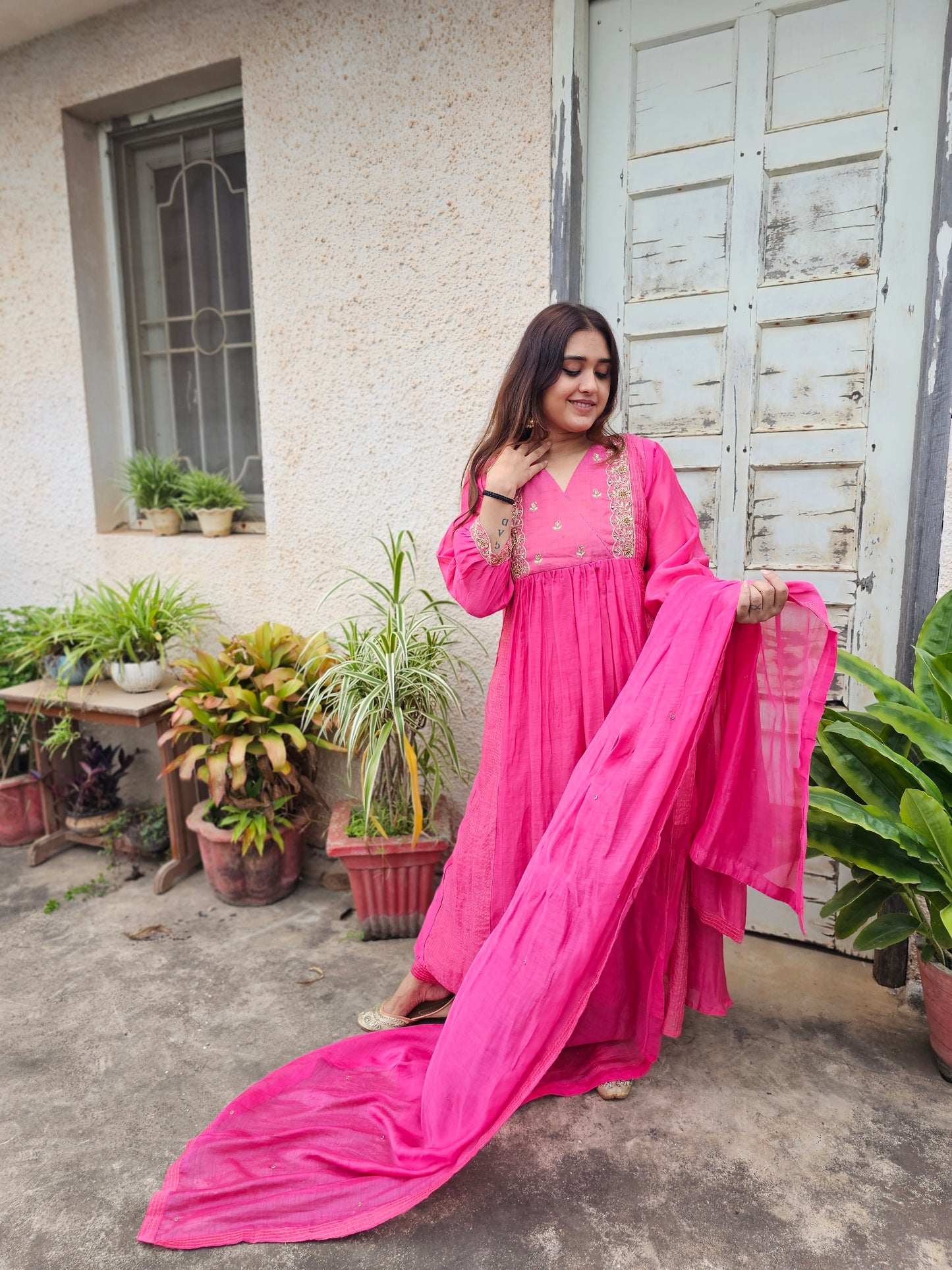 jeena's mul chanderi suit set