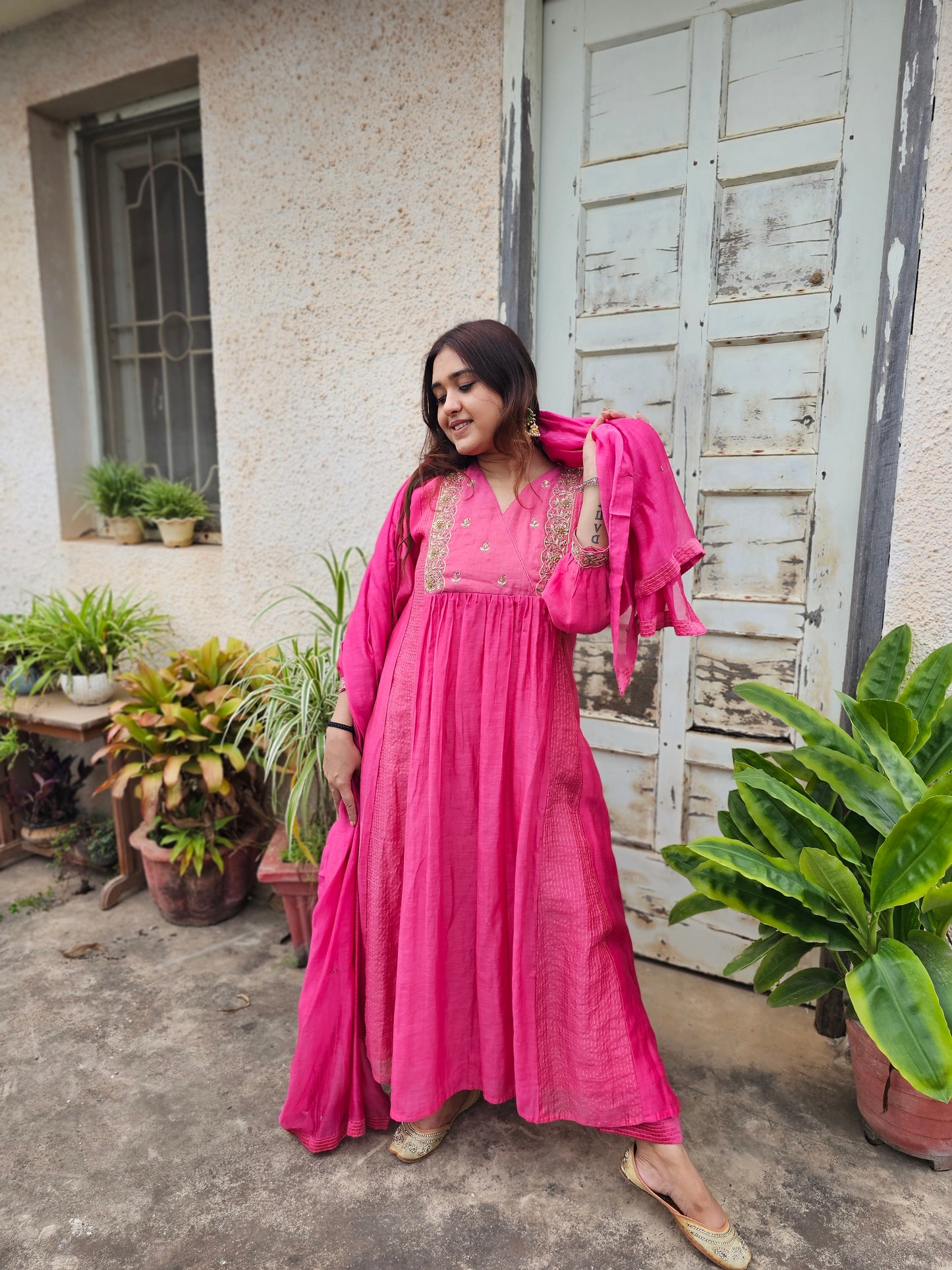 jeena's mul chanderi suit set