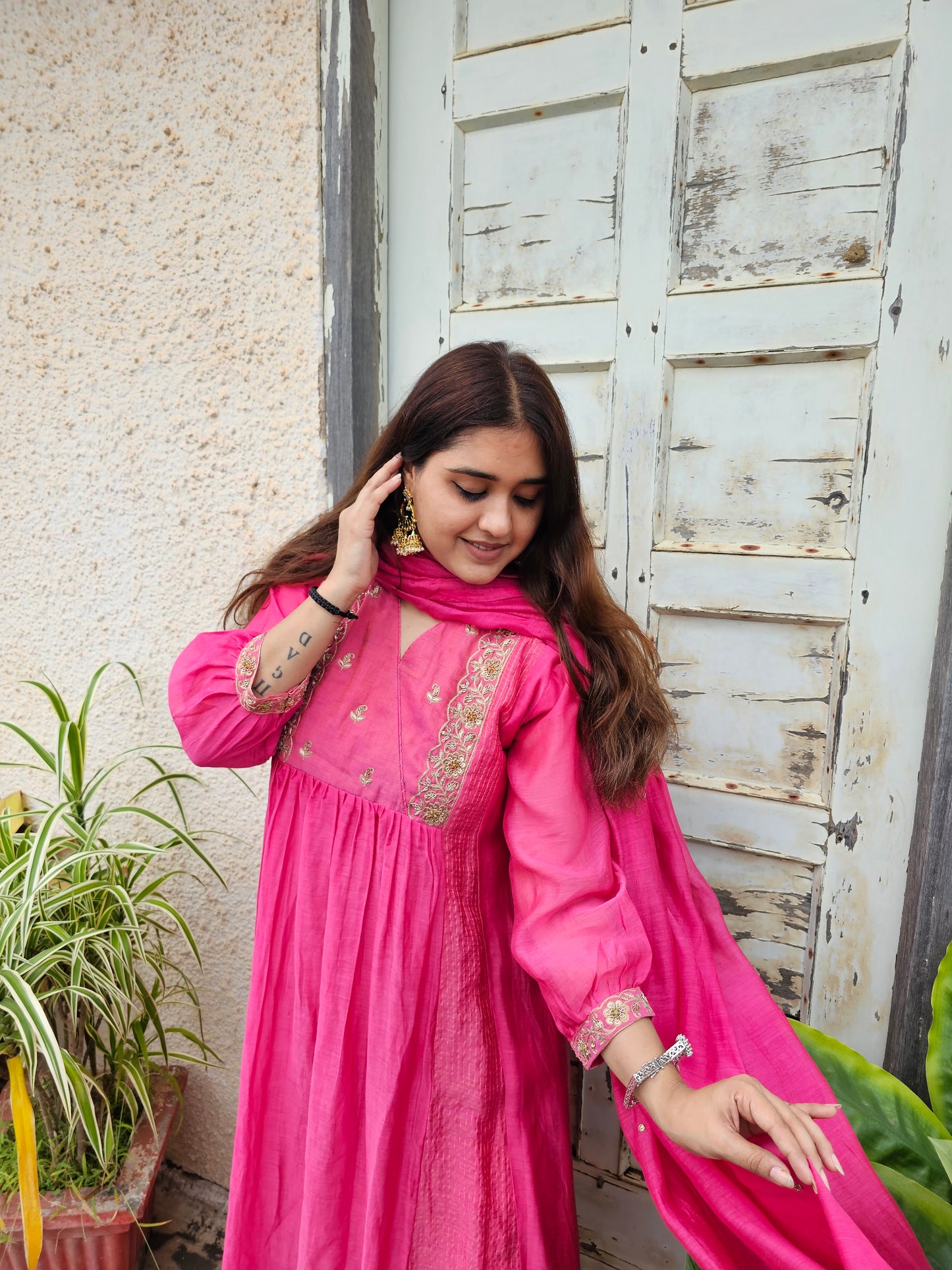 jeena's mul chanderi suit set