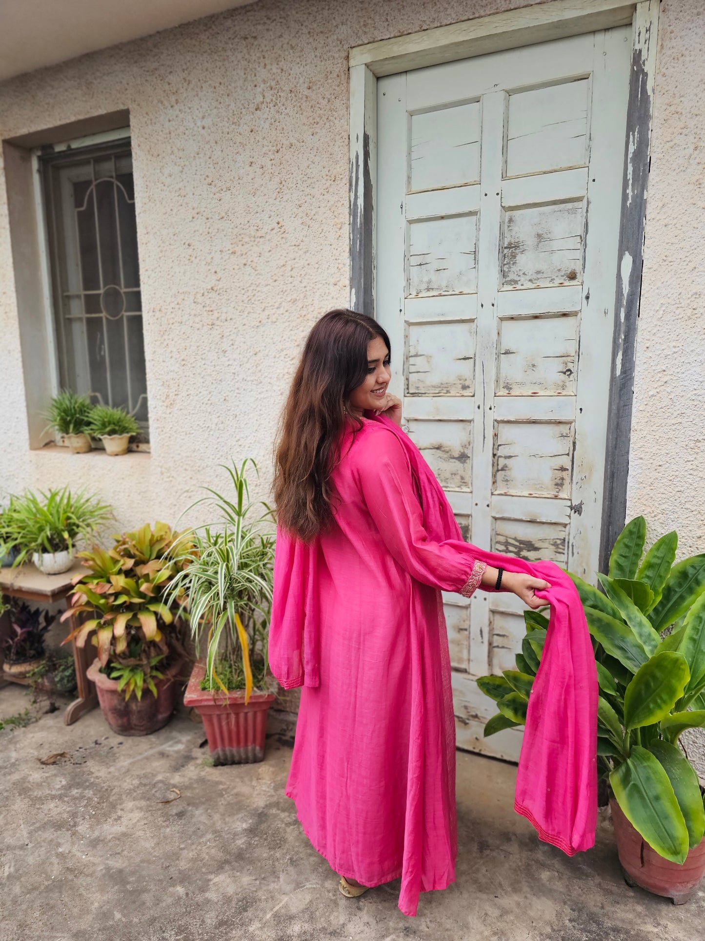 jeena's mul chanderi suit set