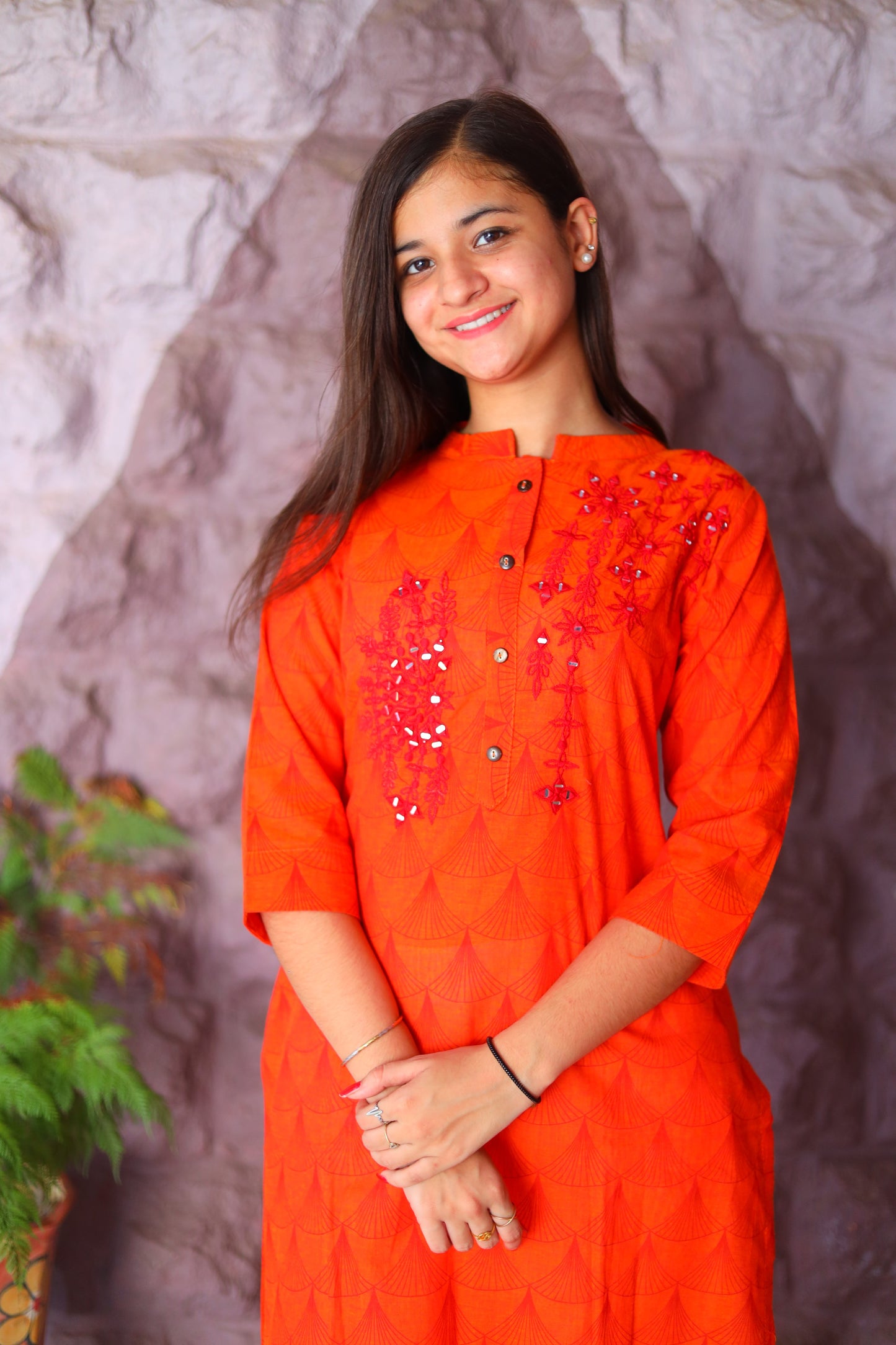 JEENAS Cotton Kurti with thread work