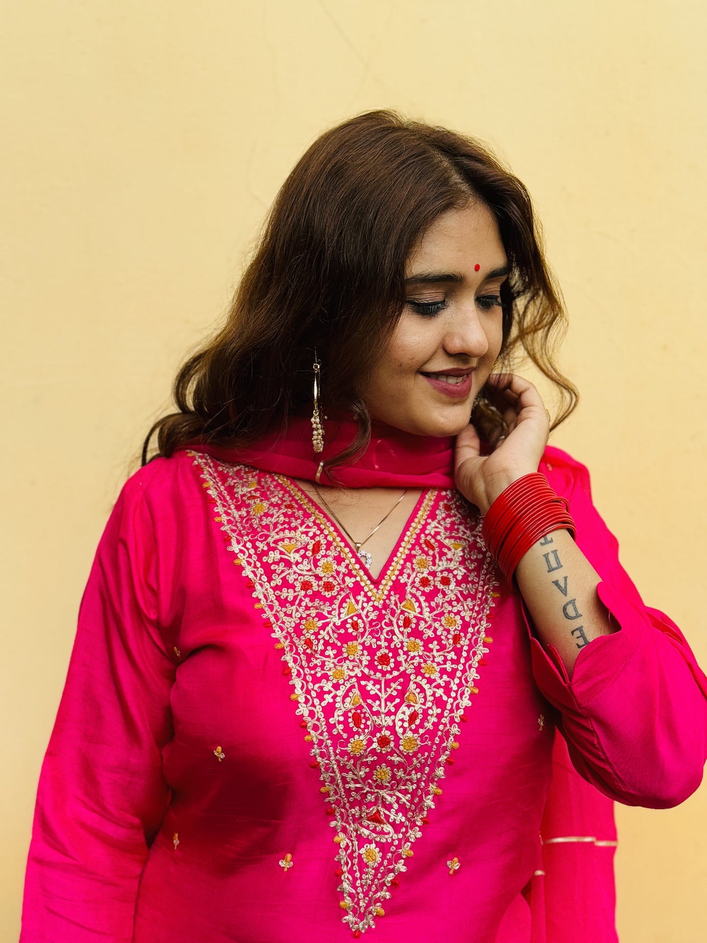 JEENAS pure silk with zari work and garara