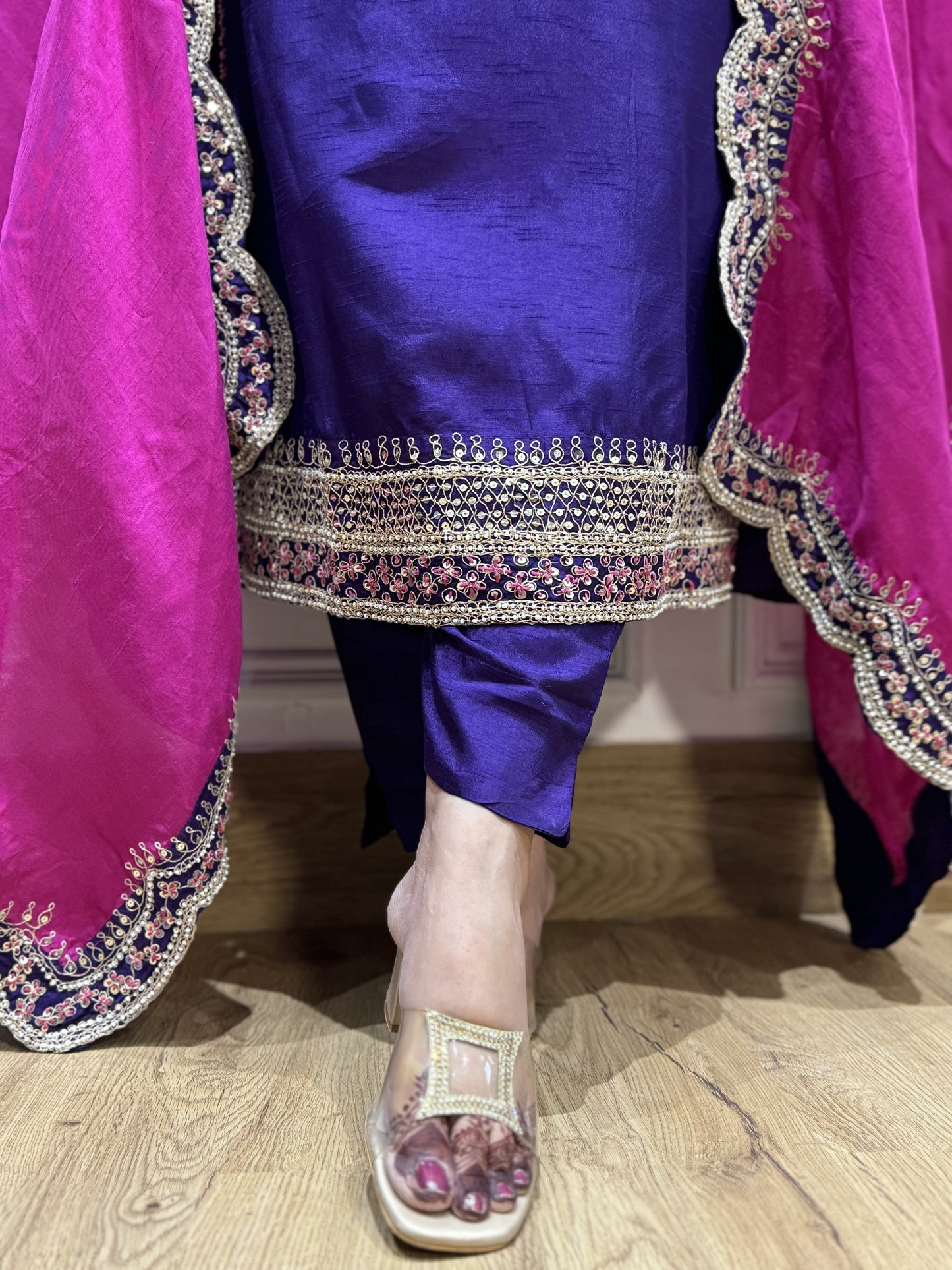 Jeena's Pure silk kurta and pant