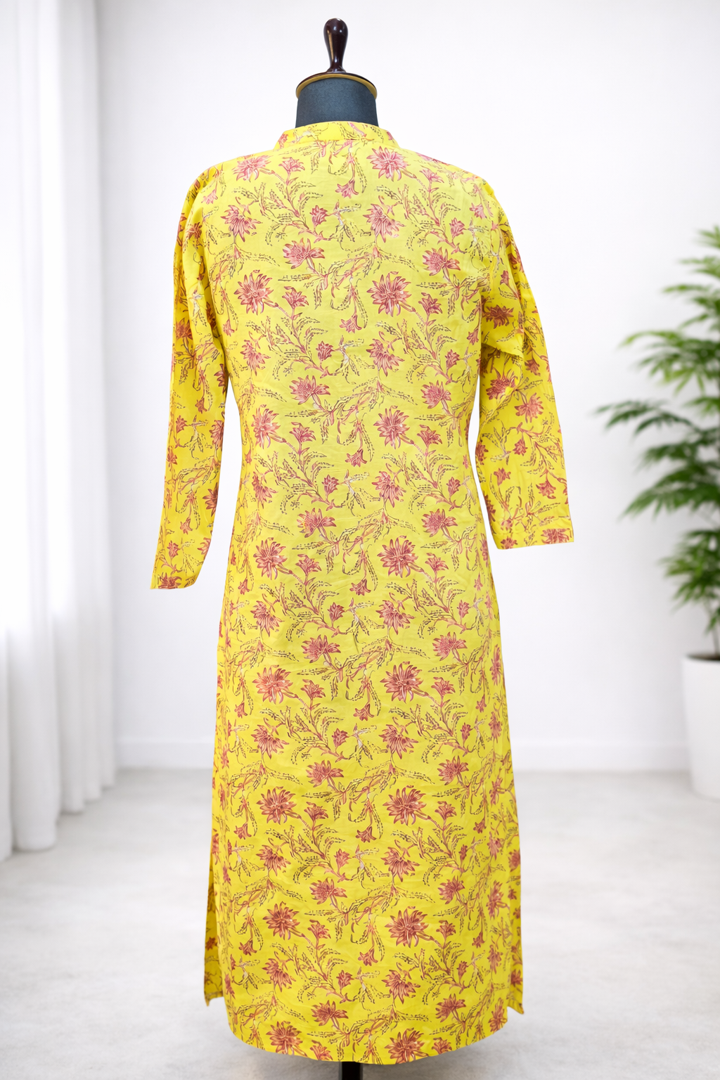 Jeenas yellow printed Kurta