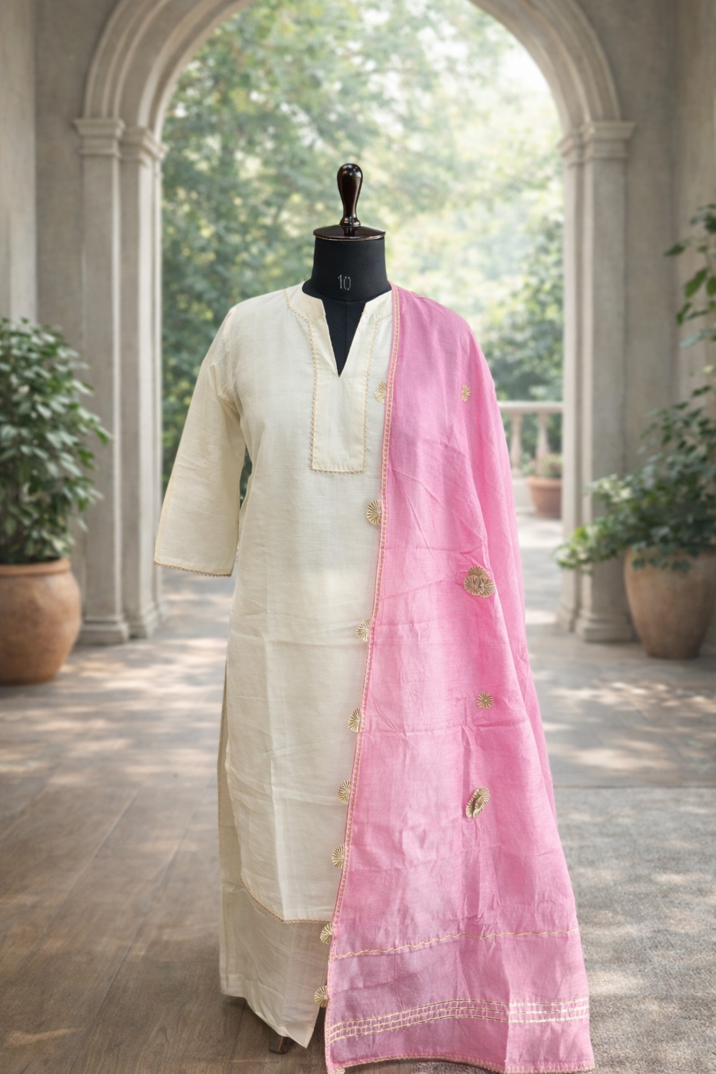jeenas dupatta set