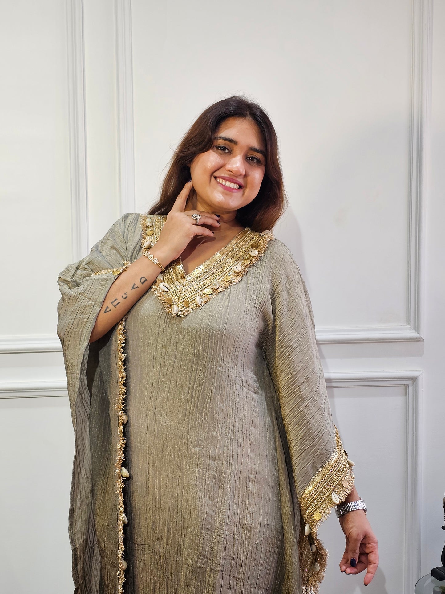 Tissue kaftan set