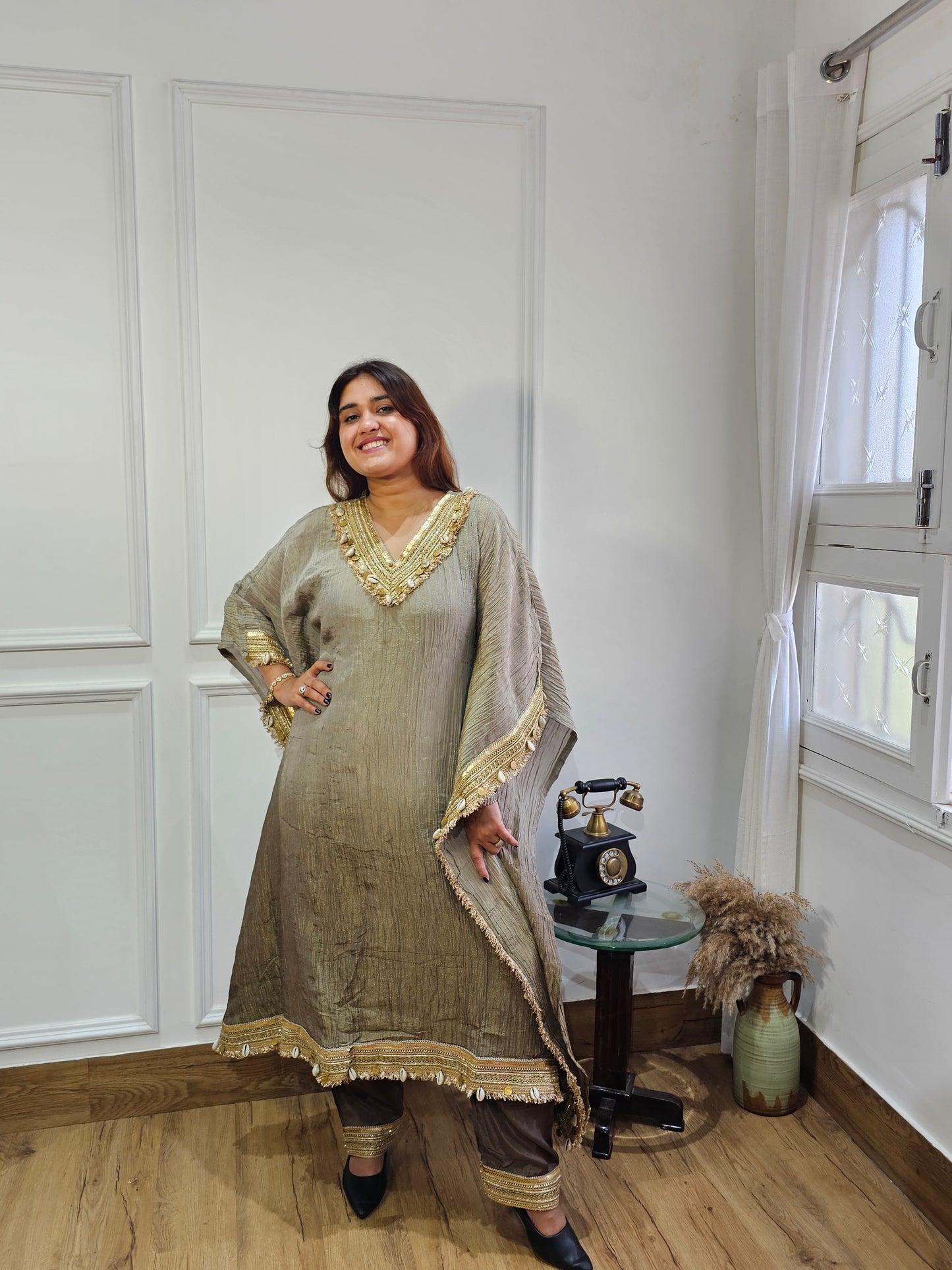 Tissue kaftan set