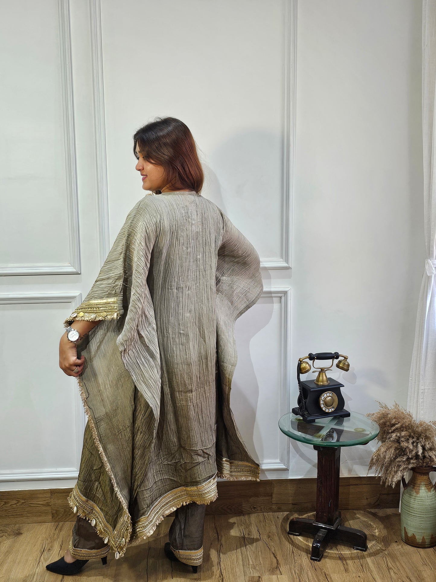 Tissue kaftan set