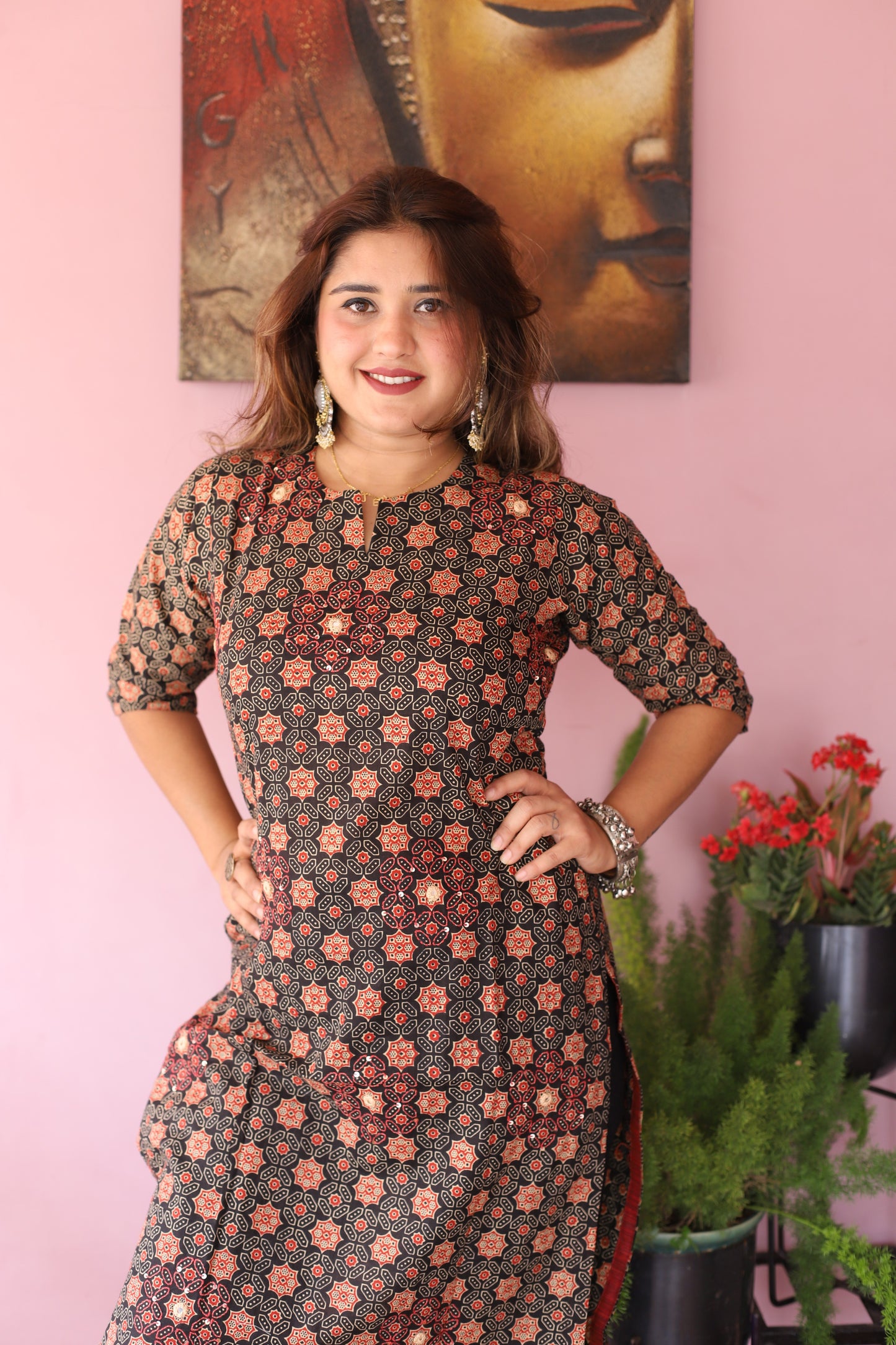 JEENAS Women Cotton Printed Kurta