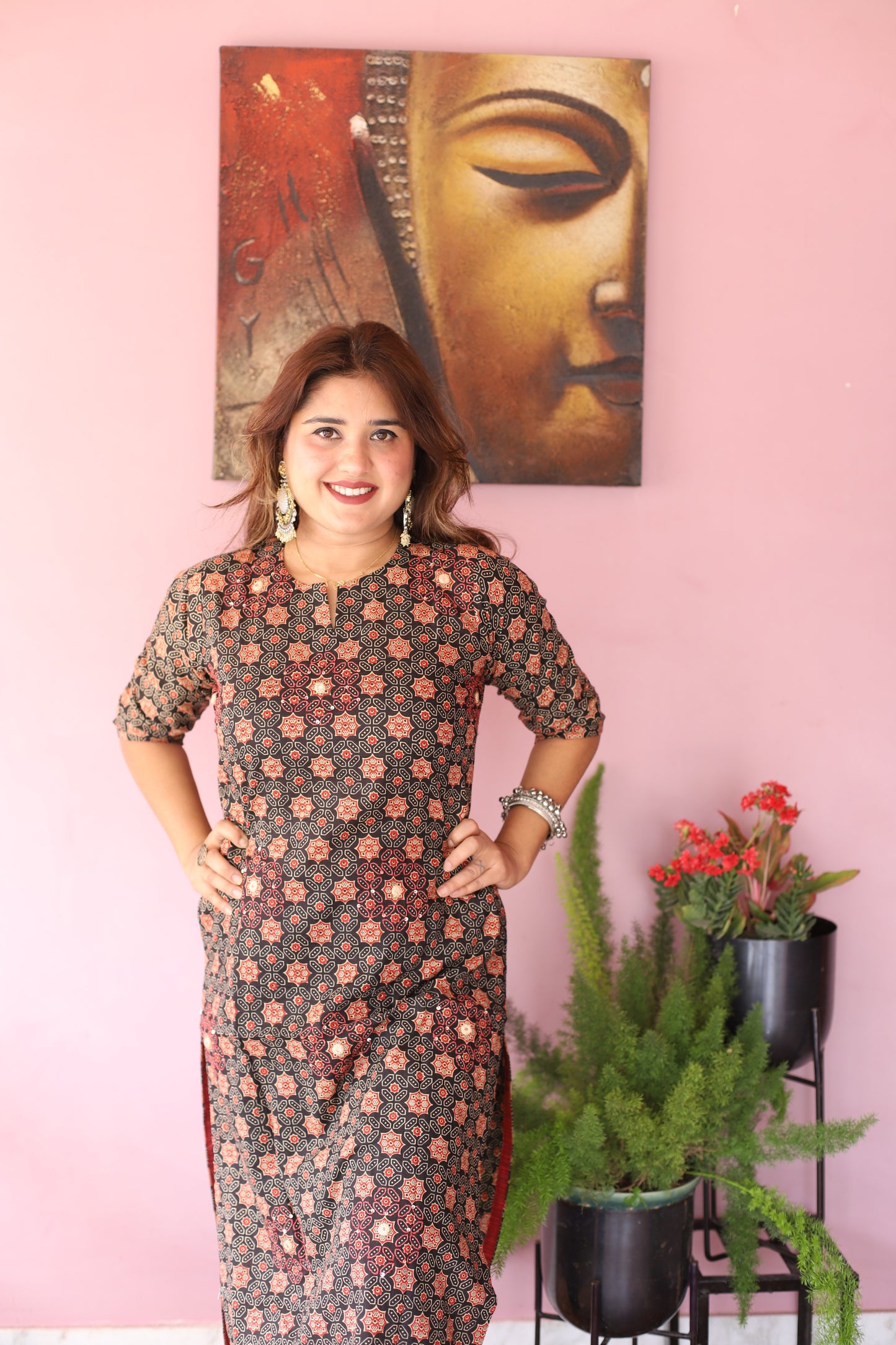 JEENAS Women Cotton Printed Kurta