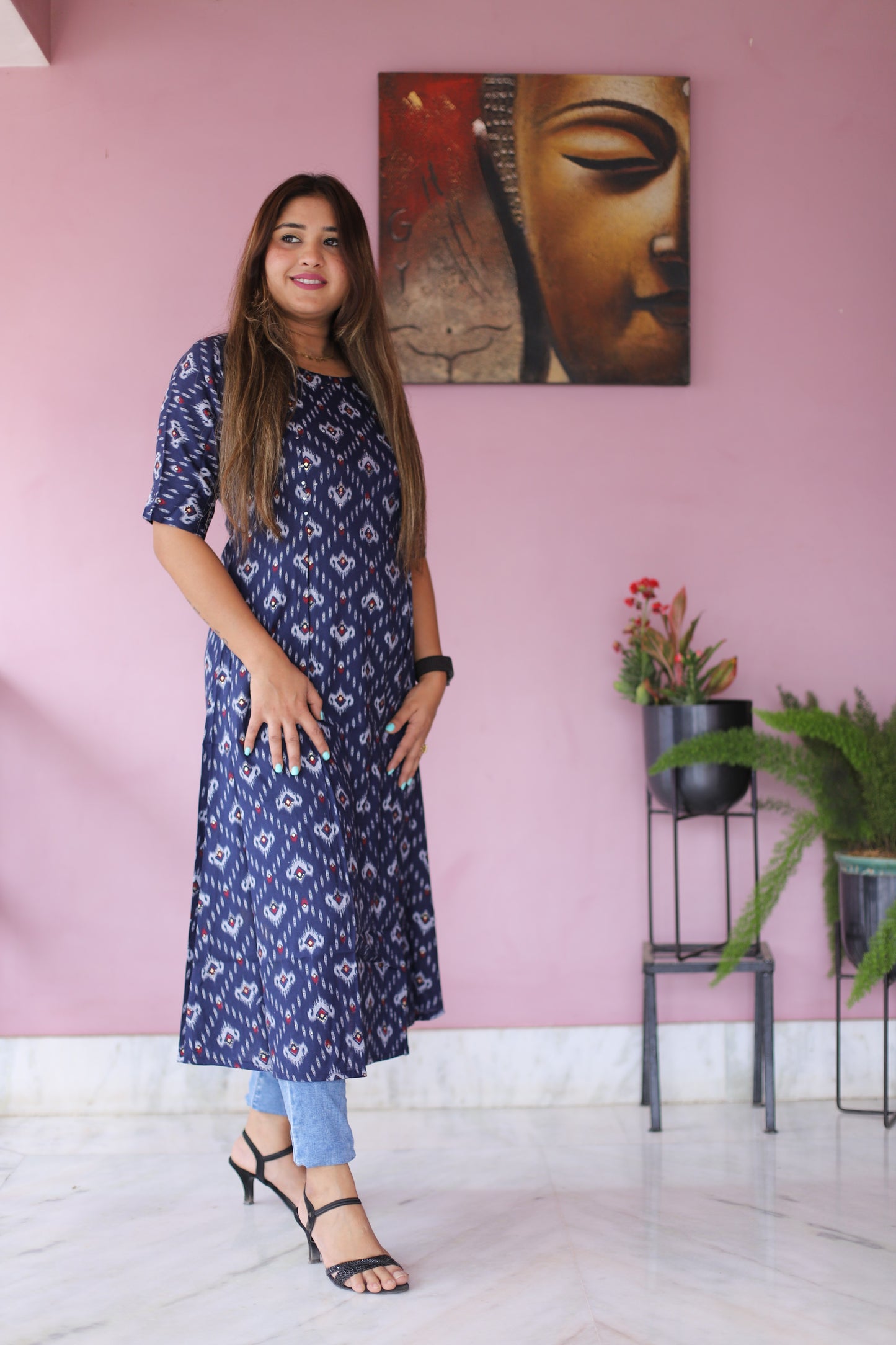 JEENAS Women Cotton Kurti With Pocket