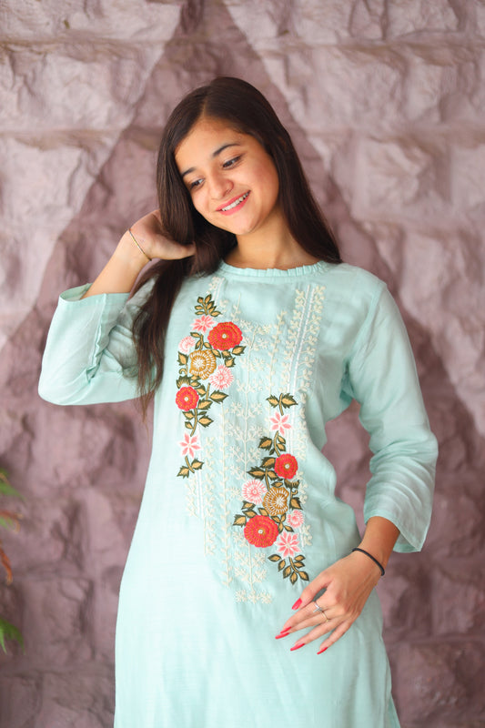 JEENAS Chanderi Kurti