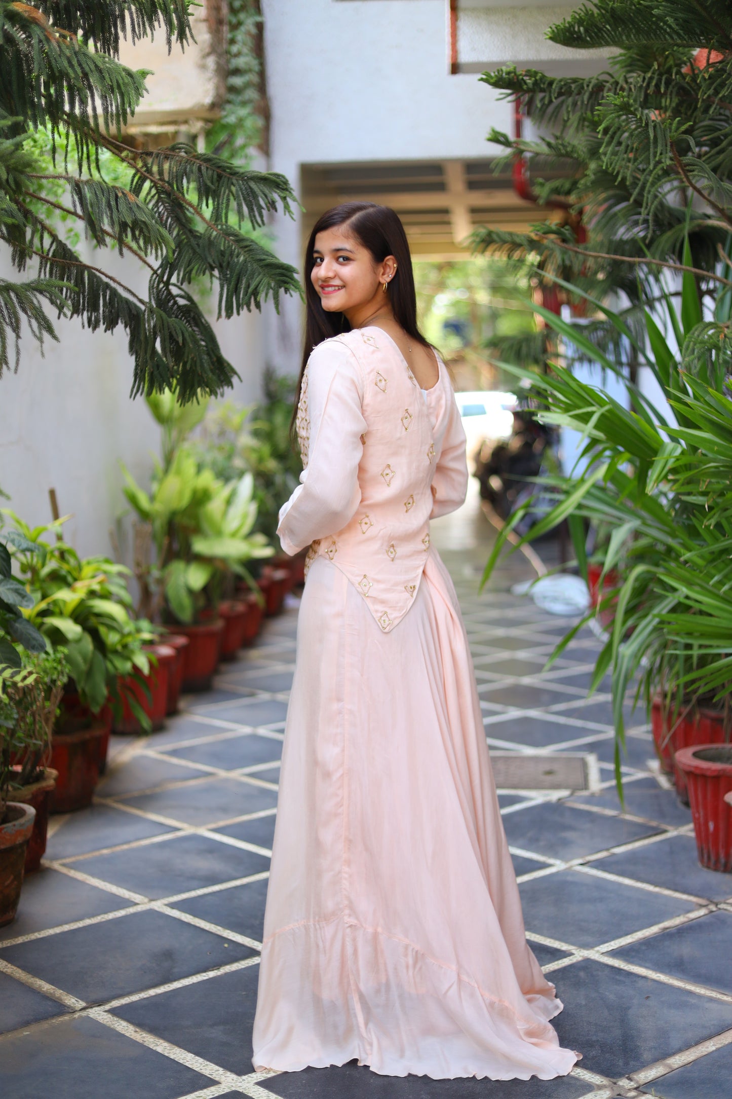 JEENAS Women Pure Maslin Designer Gown