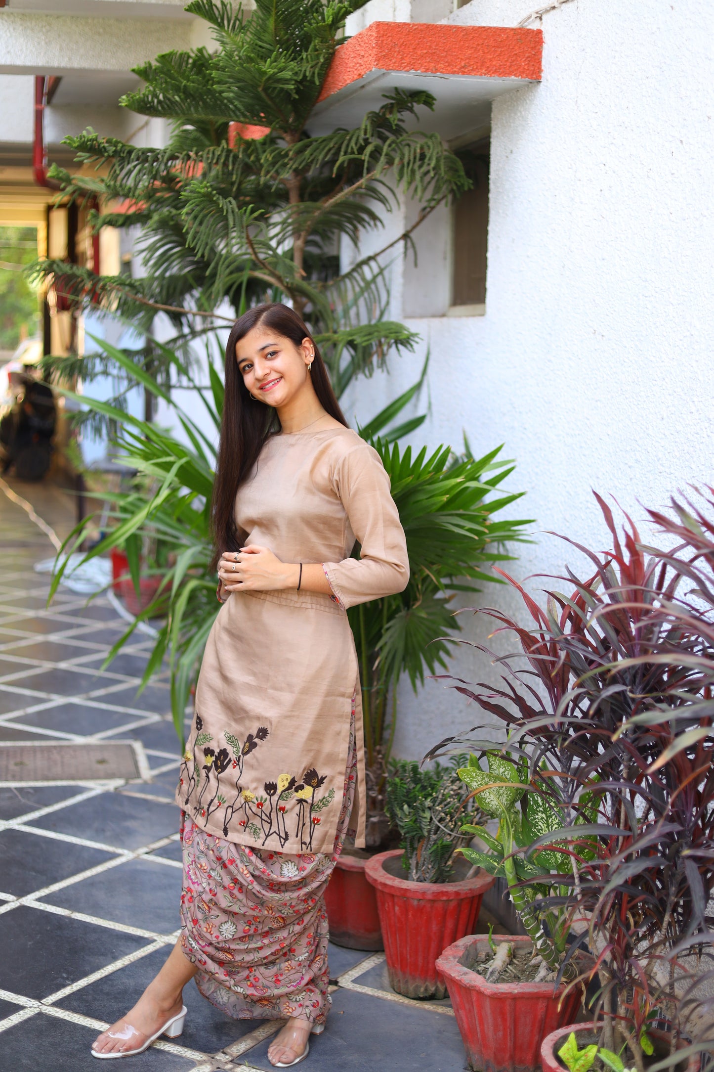 JEENAS Women Indo Western Two Piece Set