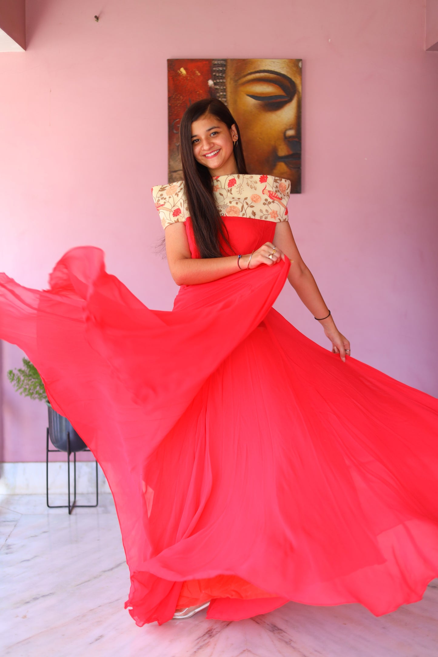 JEENAS Women Pure Georgette Gown