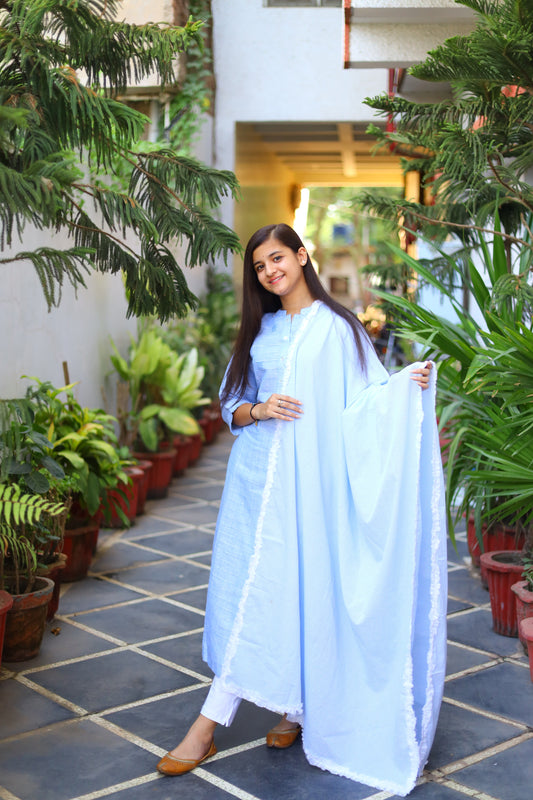 JEENAS Cotton Kurti Dupatta
