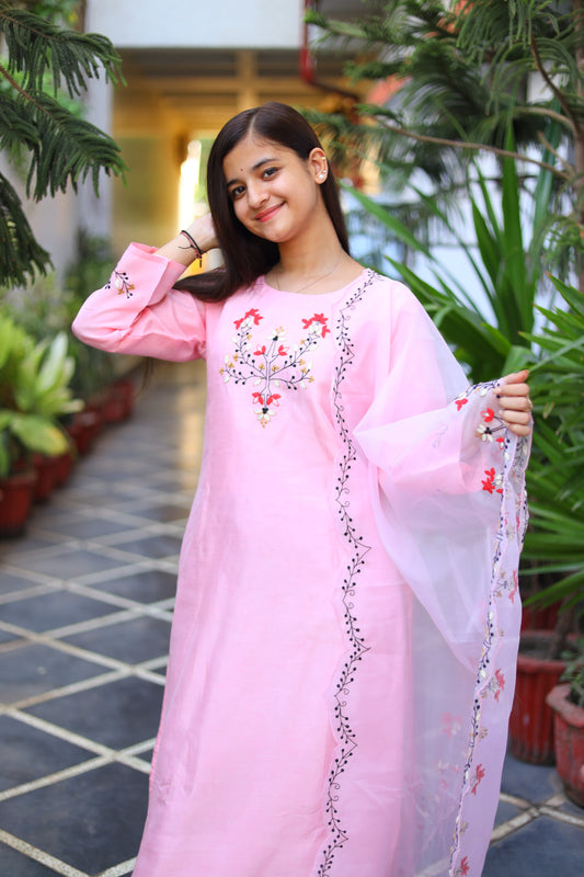 JEENAS Pure Silk kurti dupatta
