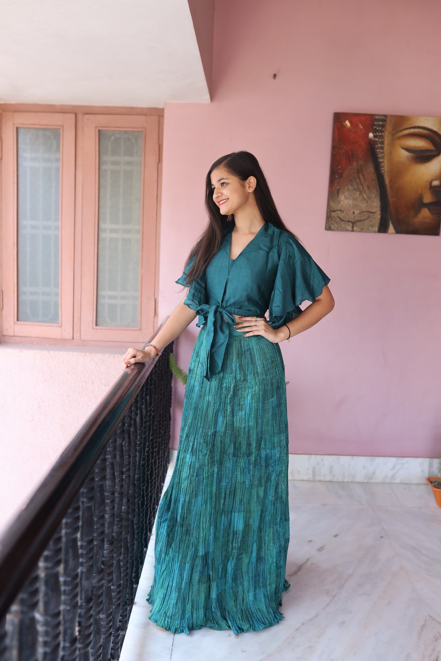 JEENAS Women Pure Silk Two Piece Set