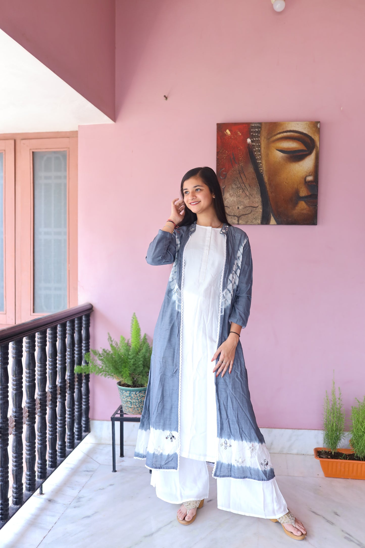 JEENAS Women Three Piece Masleen Cotton Set