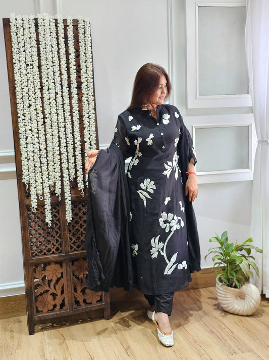 JEENAS Pure Mul Chanderi Kurta