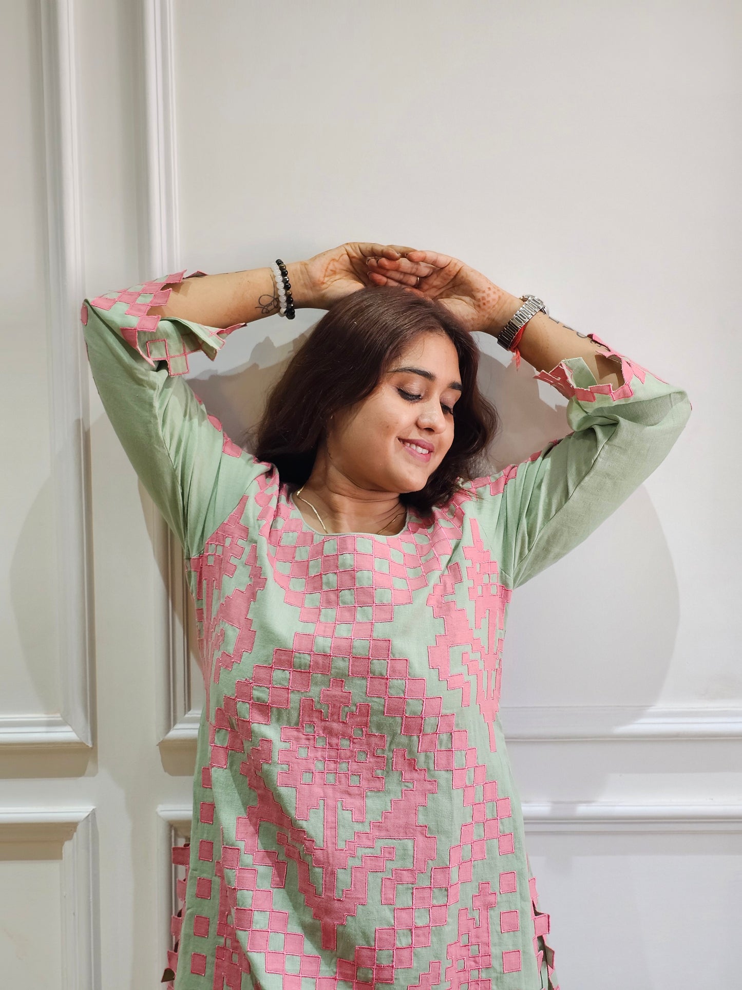 JEENAS cotton with full patch Kurta