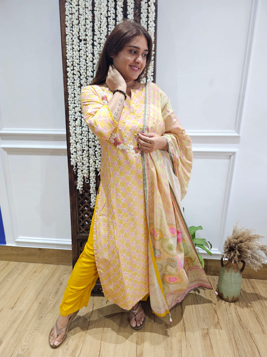 JEENAS pure modal muslin suit