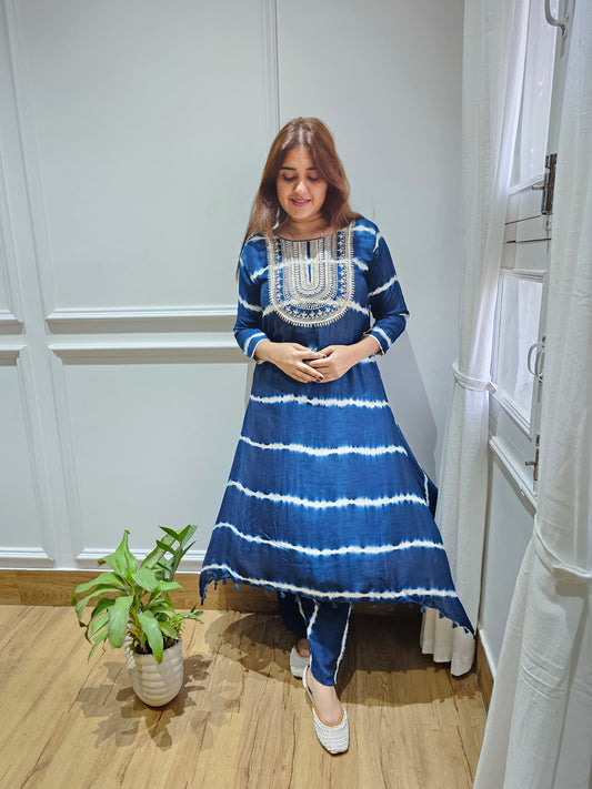 JEENAS pure silk with thread work kurta