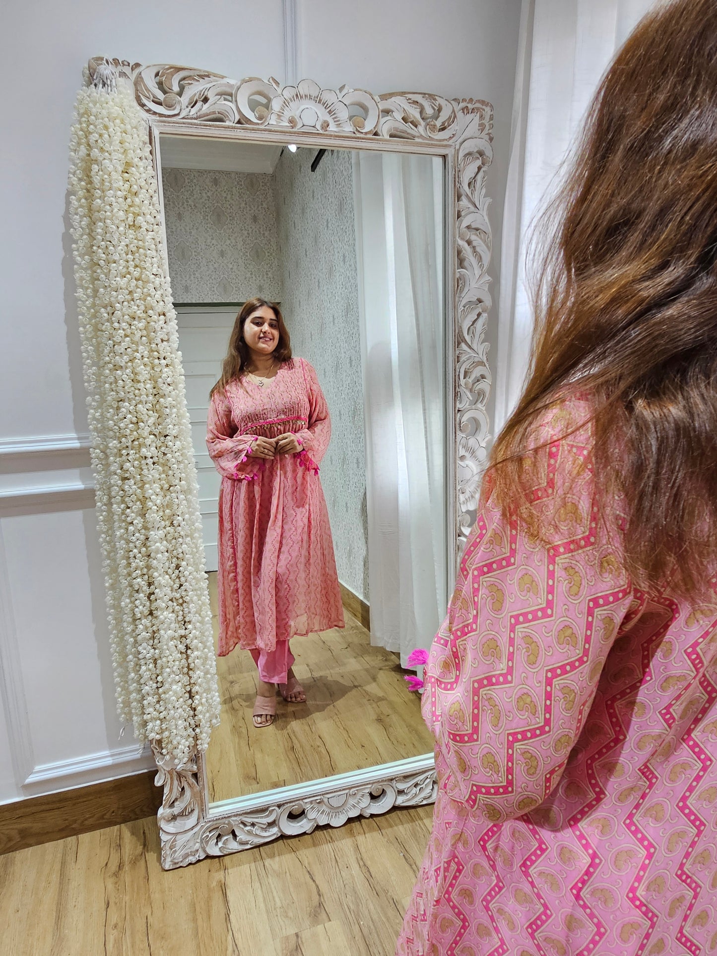 JEENAS Pure organza pant kurta set