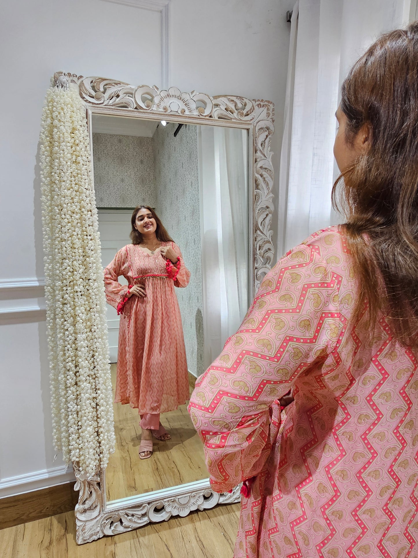 JEENAS Pure organza pant kurta set