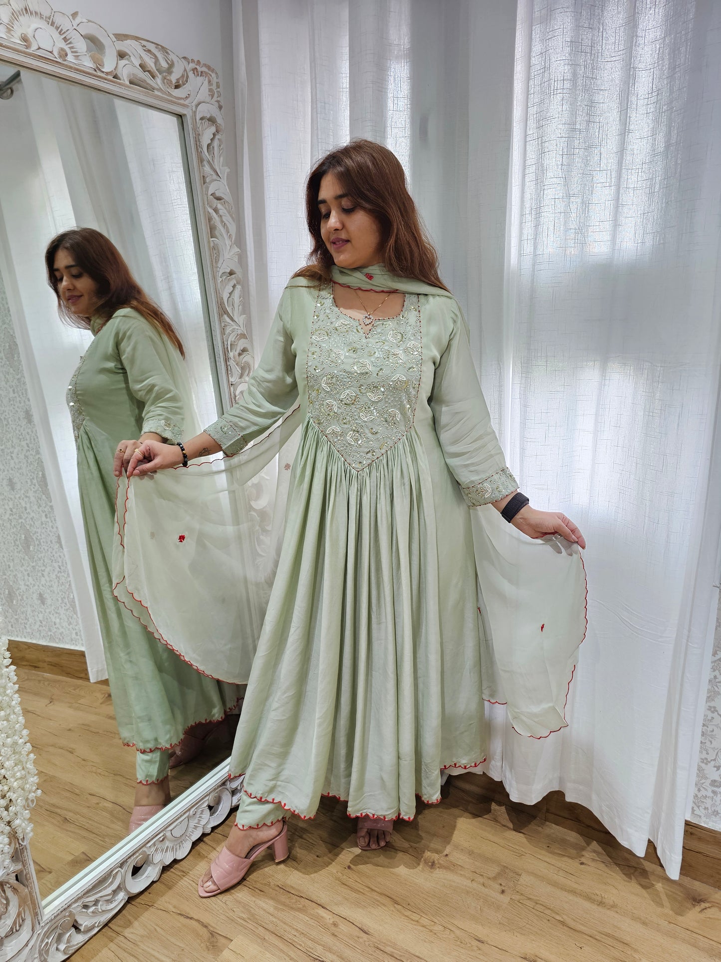 JEENAS Anarkal suit pure muslin